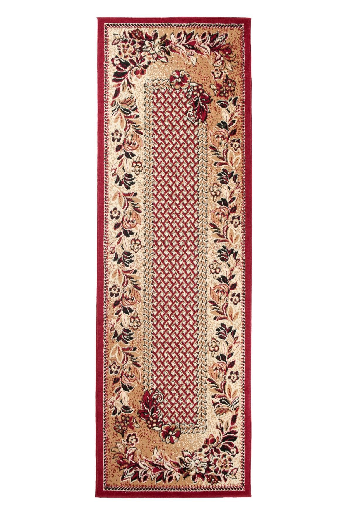 Teppich Rot Floral 7192B ATLAS