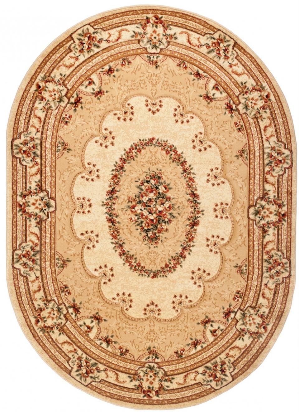 Teppich Oval Orientalisch Beige / Creme  5889A YESEMEK