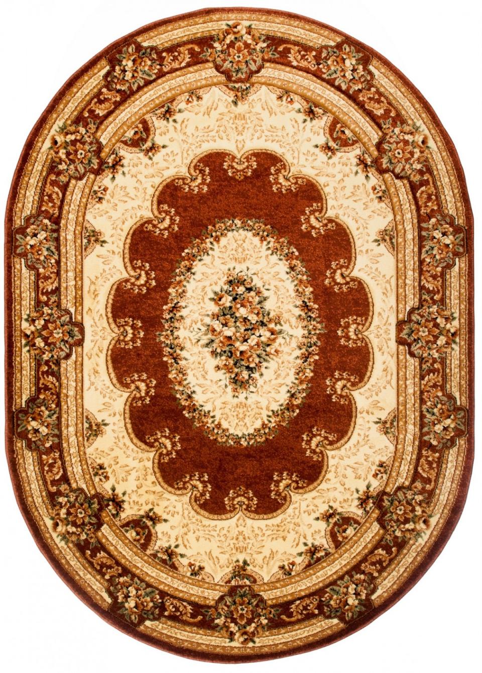 Teppich Oval Orientalisch Braun  5889A YESEMEK