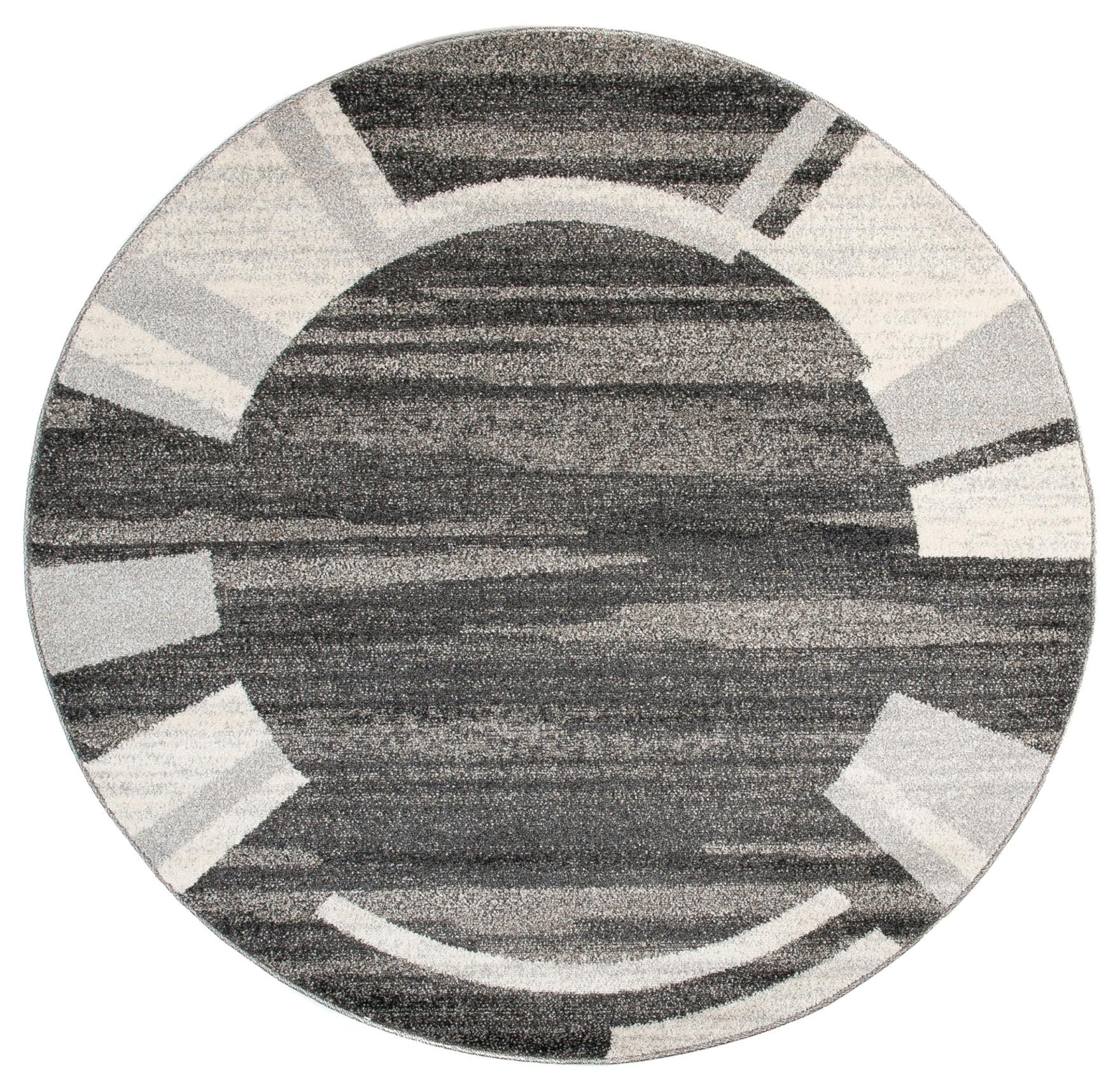 Teppich Modern Grau Rahmen 3443A SARI