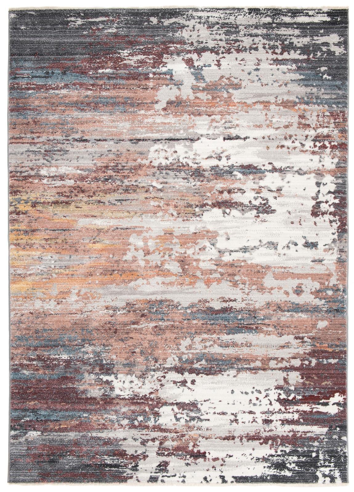 Teppich Modern Blau Grau Abstrakt Vintage / Shabby 3711A MYSTIC