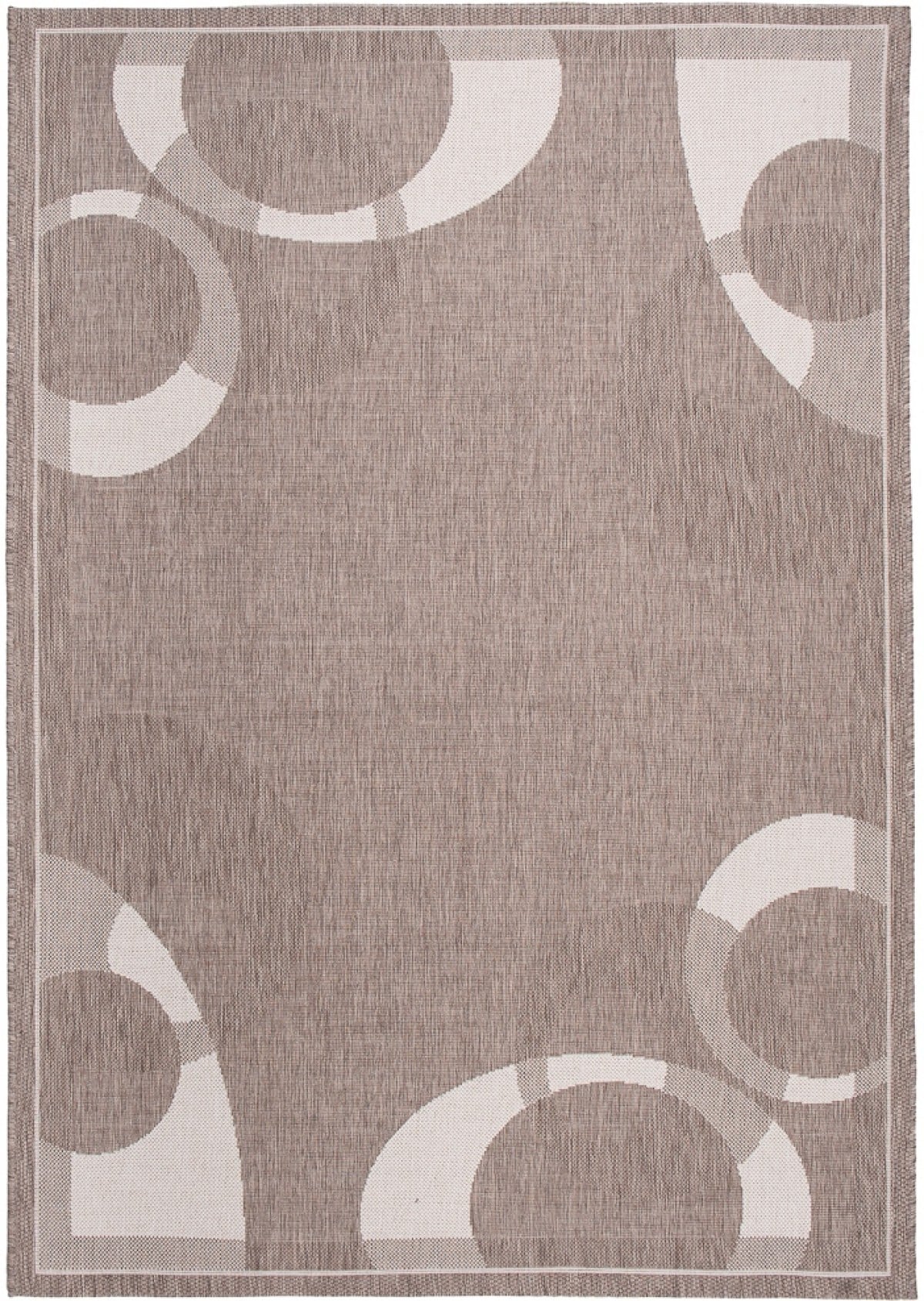 Teppich Modern Grau Boho Rahmen K189A SARI