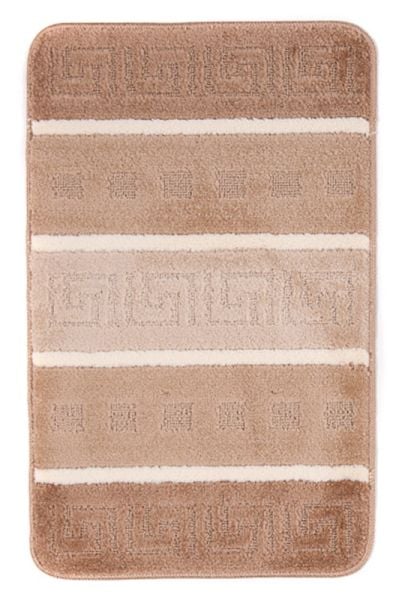 Badezimmerteppich MULTI A5016 BEIGE – modern, gestreift, beige, cremefarben