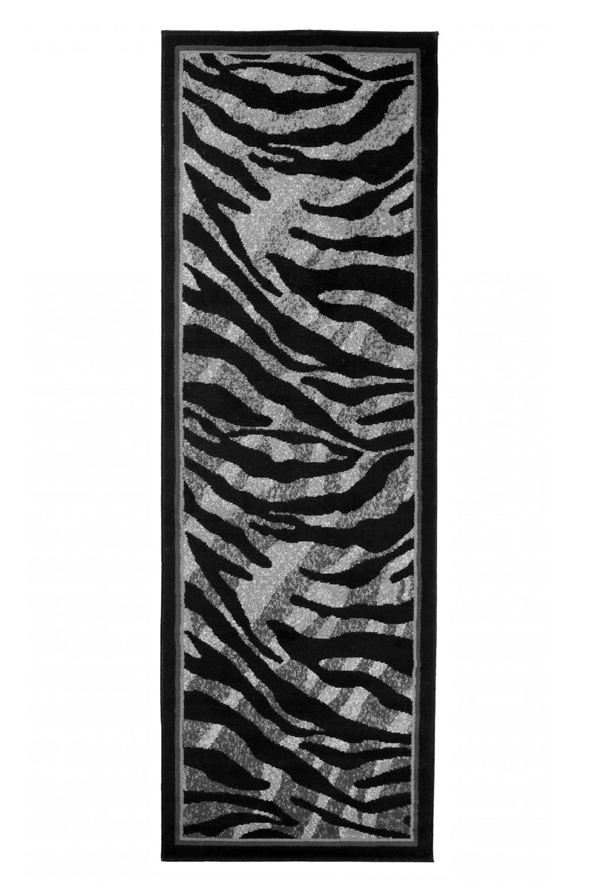 Teppichläufer Schwarz Grau Tiermotive 6601C DREAM