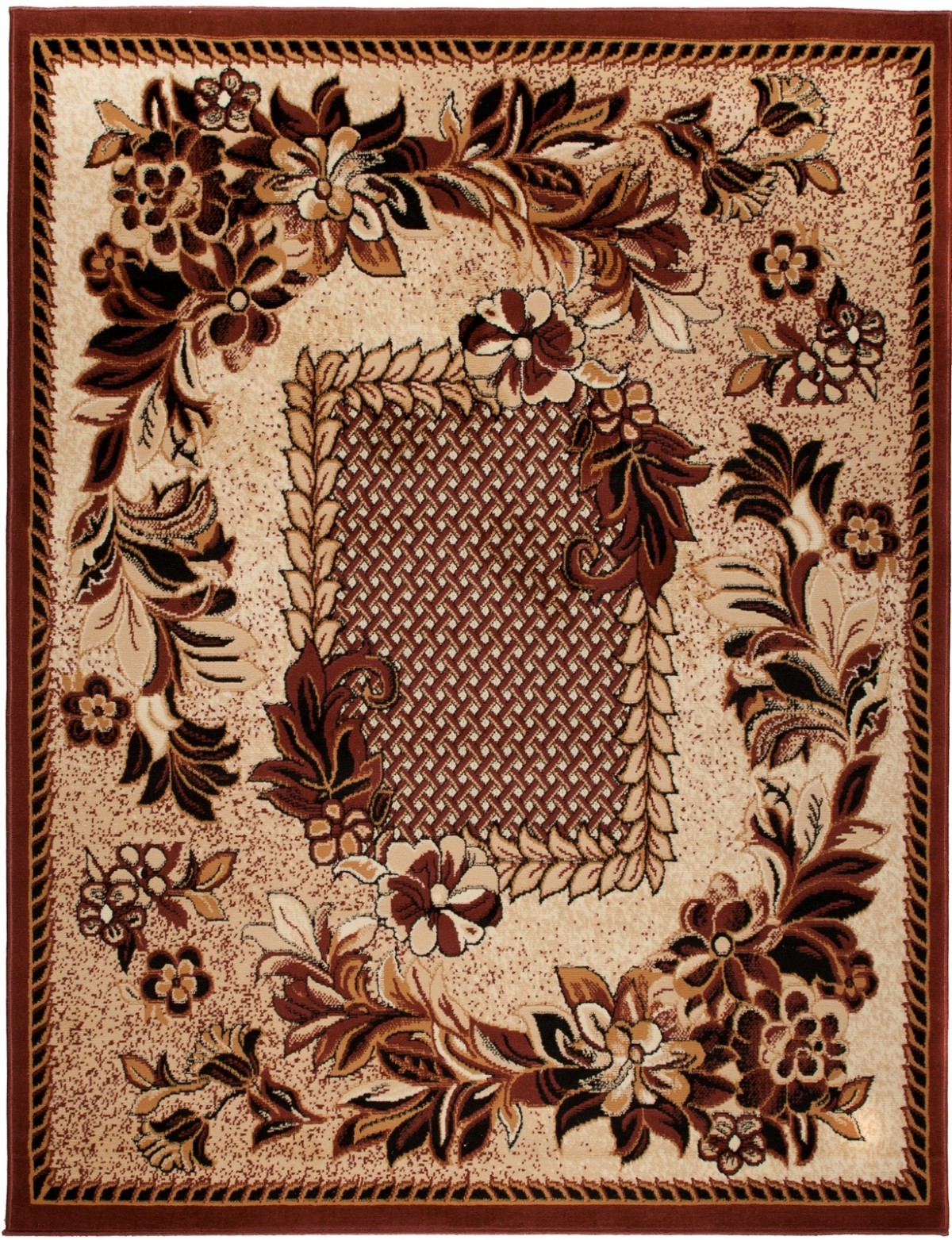 Teppichläufer Braun Floral 7192B ATLASPP