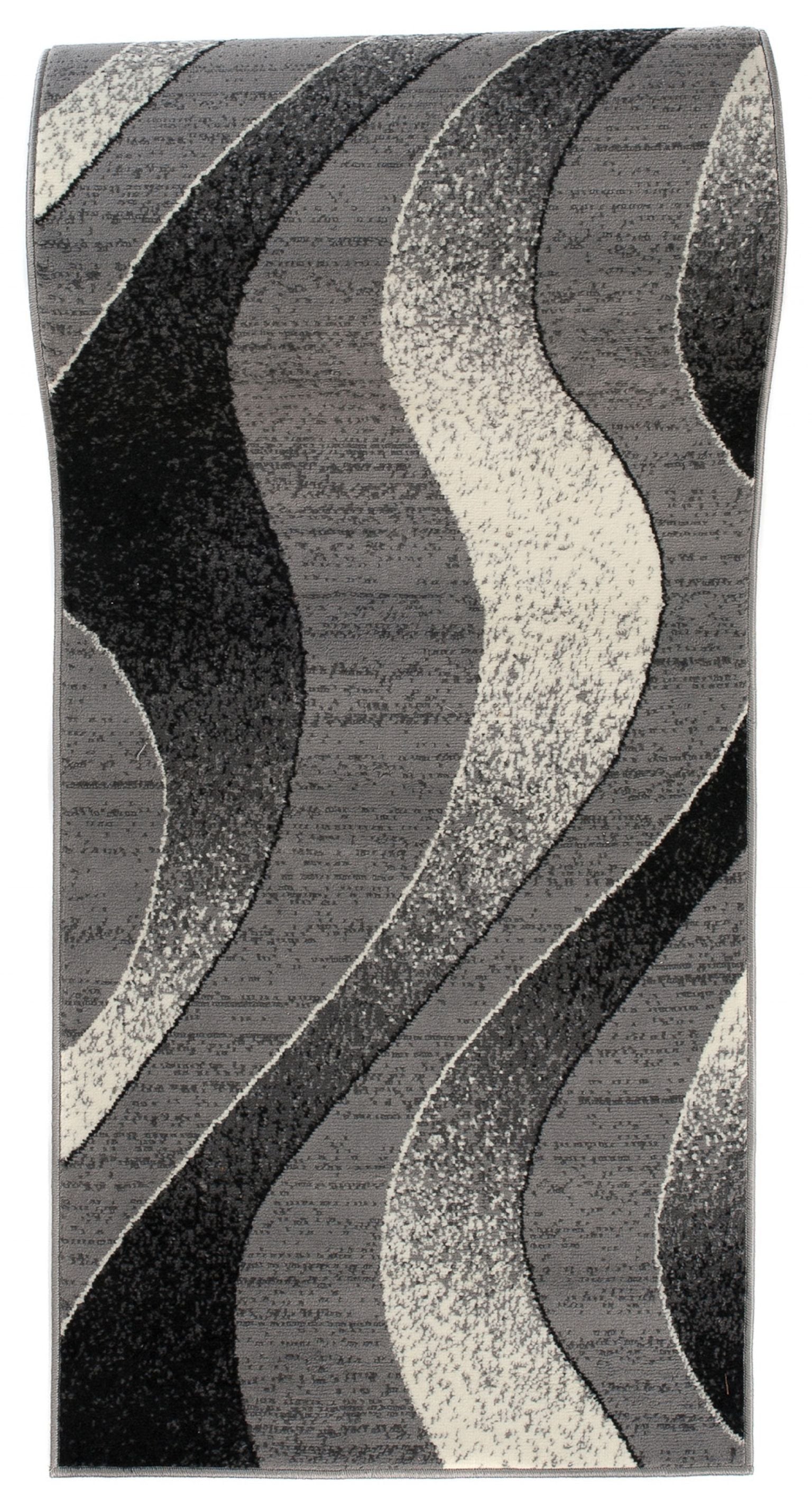 Läufer nach Maß Grau K857A DREAM - geometrisch, graphit, grau