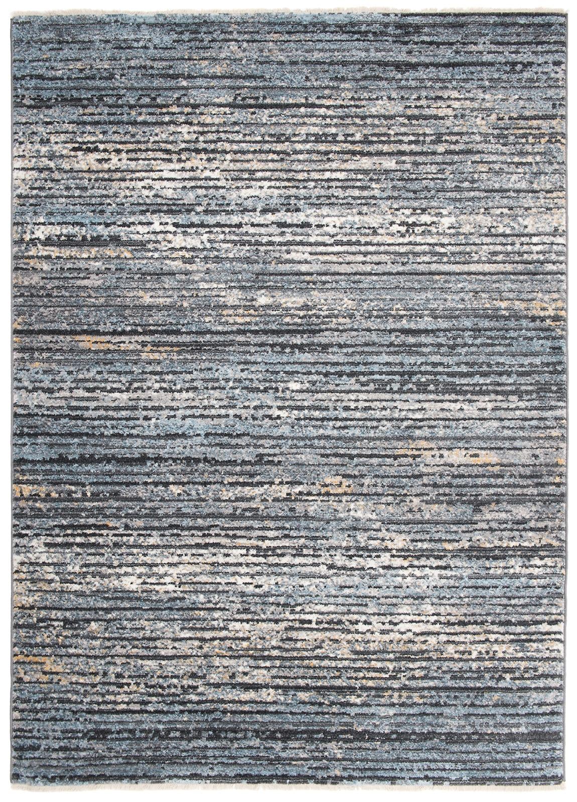 Teppich Modern Blau Grau Streifen 3254A MYSTIC