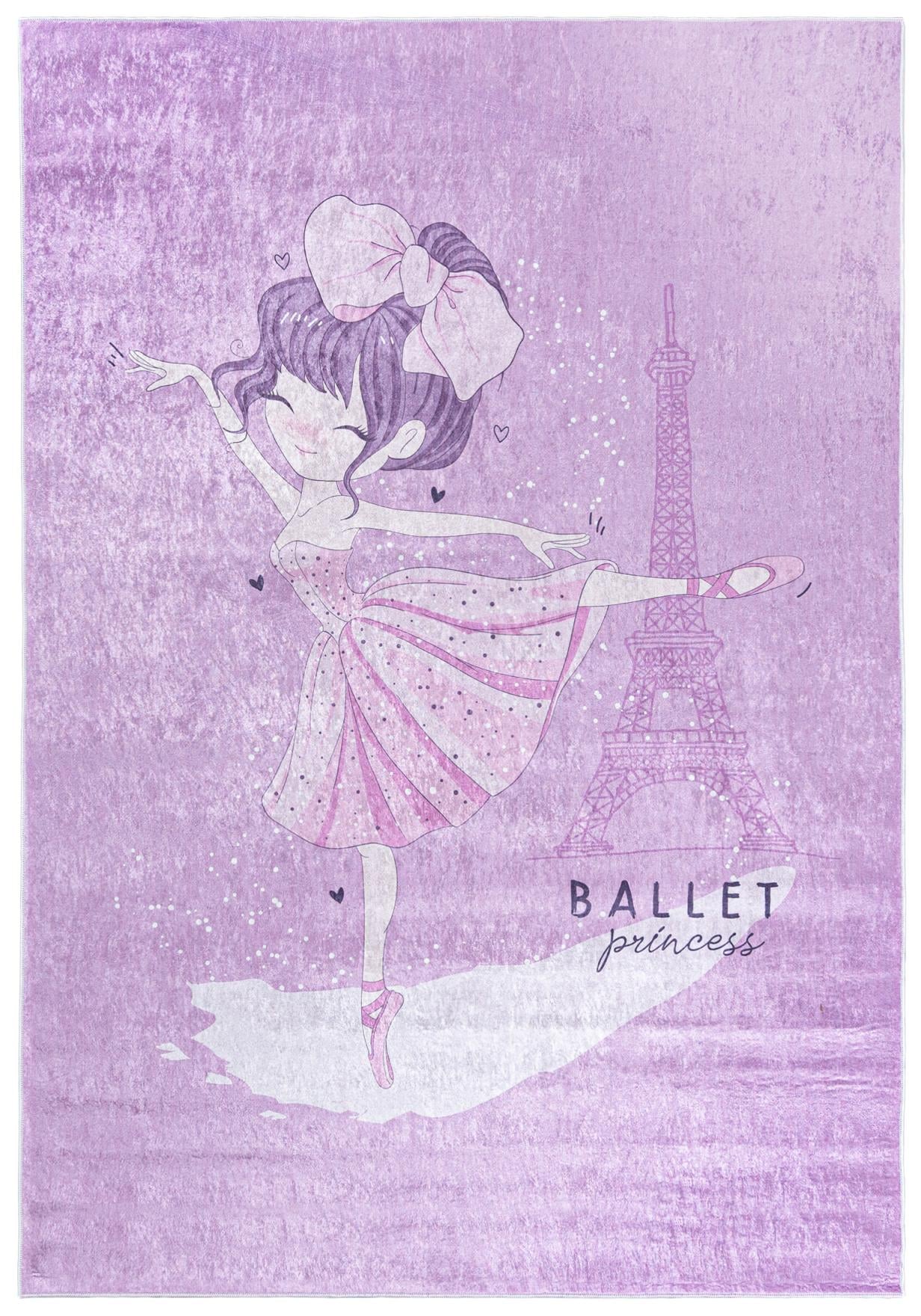 Kinderteppich Lila Rosa Ballerina 41960 EMMA