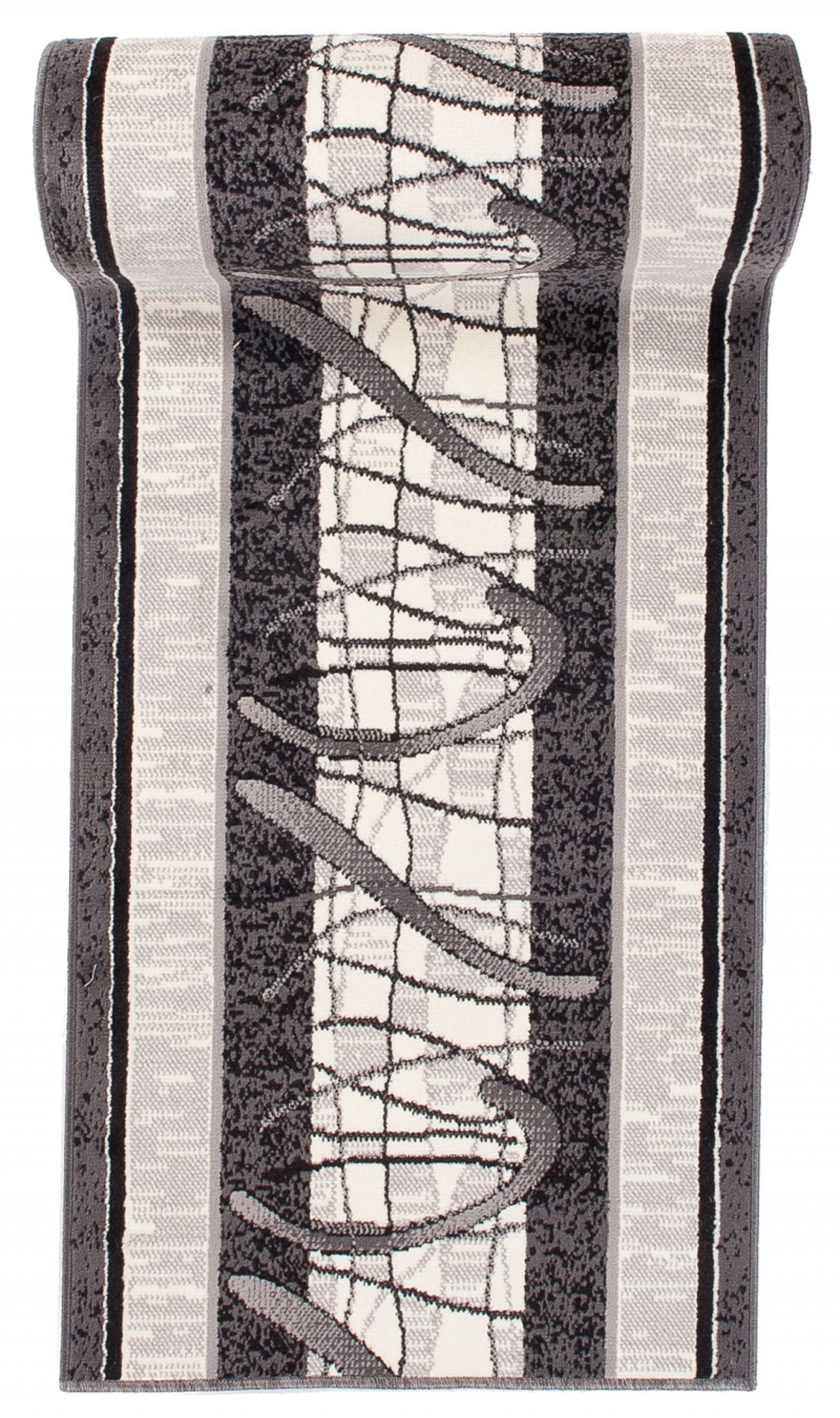 Läufer nach Maß Grau 5118B DREAM - geometrisch, graphit, grau