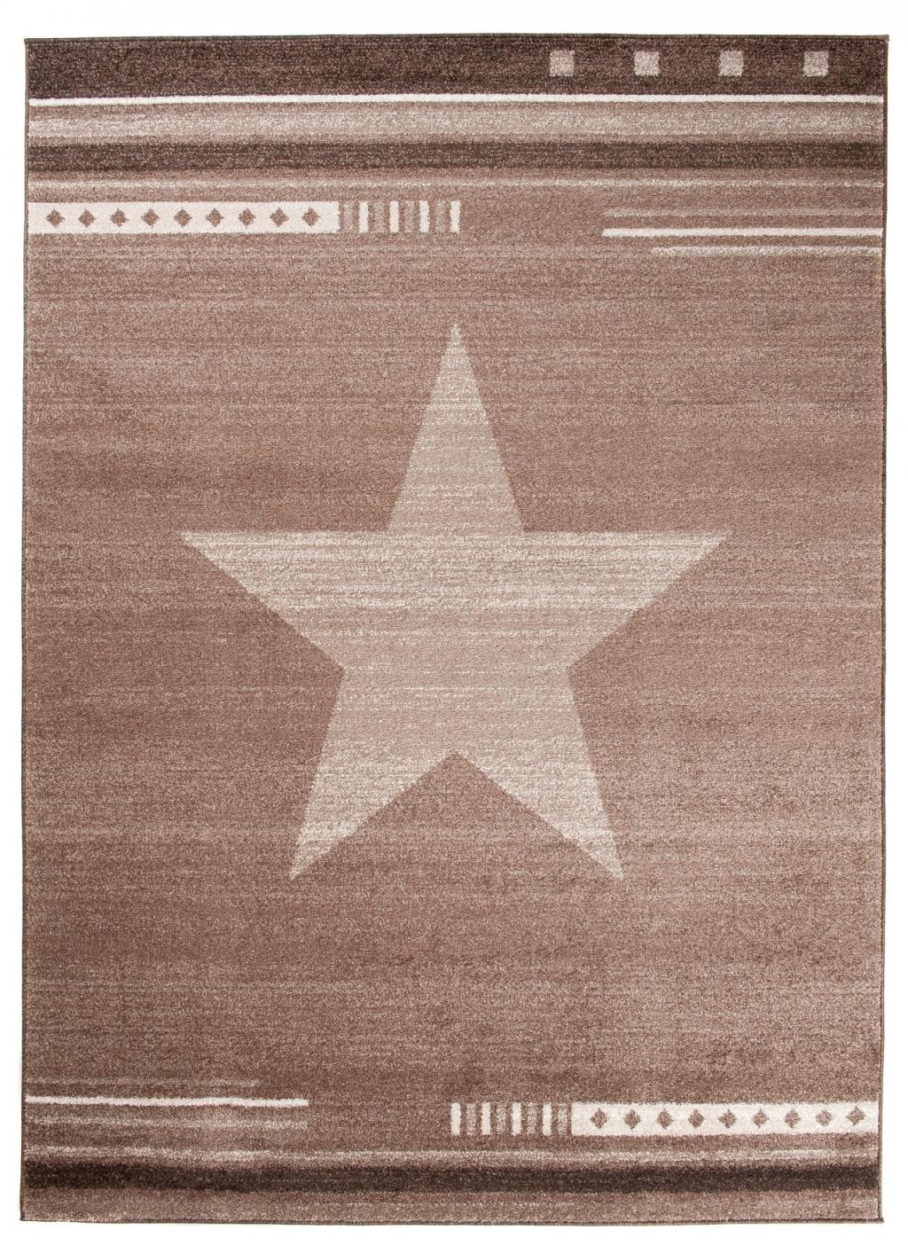 Teppich Modern Beige / Creme Sternchen L916A MAROKO