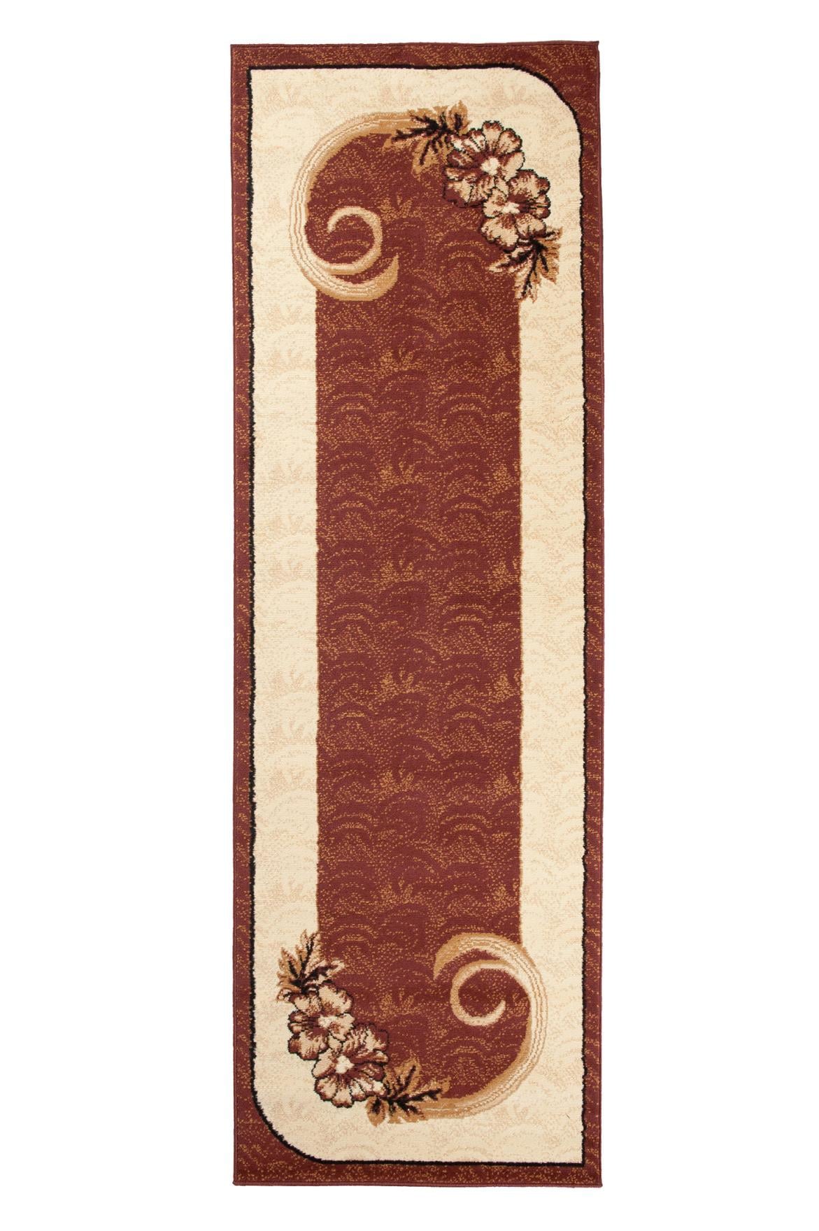 Teppichläufer Braun Floral A166A ATLAS