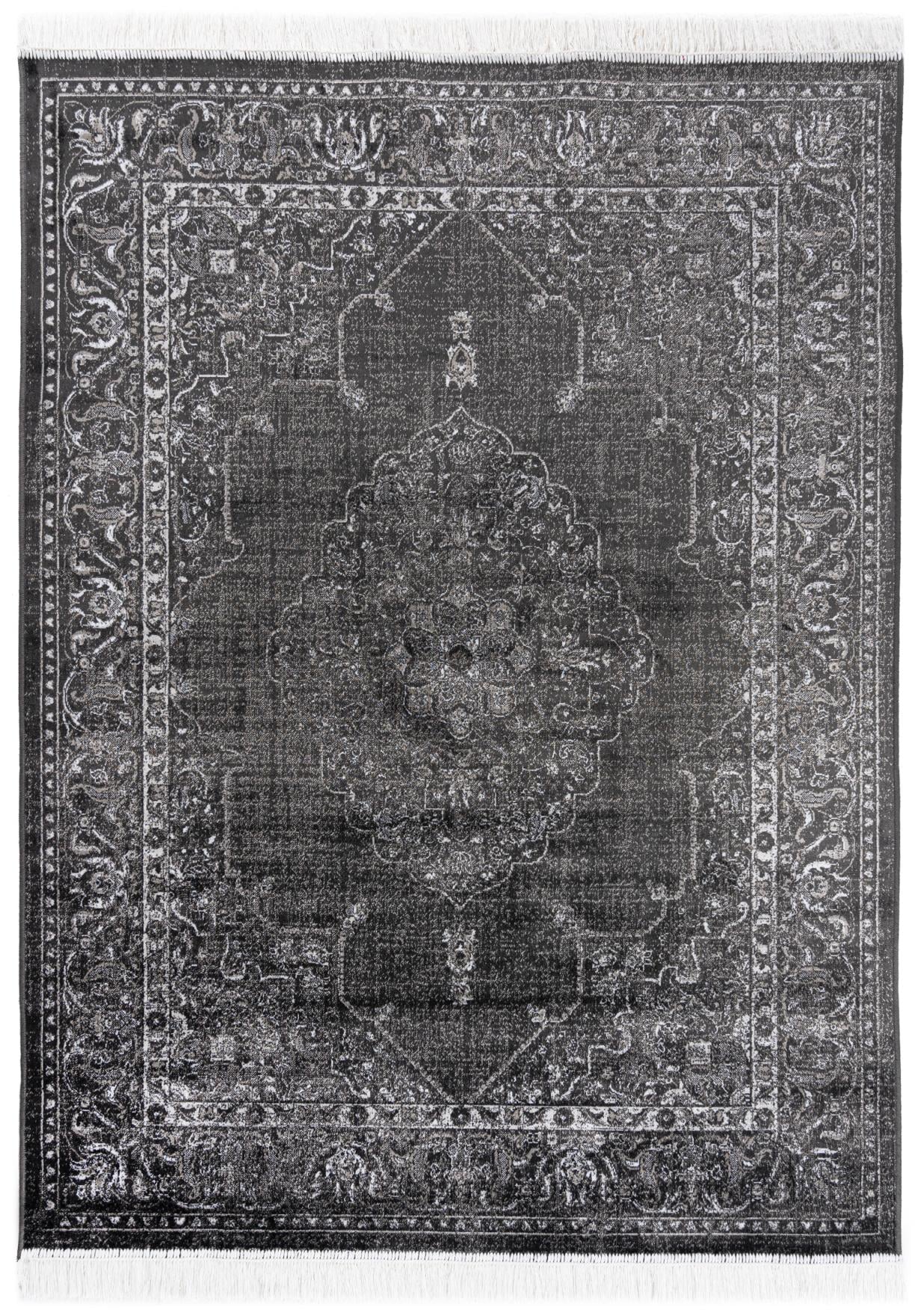 Teppich Orientalisch Schwarz Vintage / Shabby 84279 ISPHAHAN