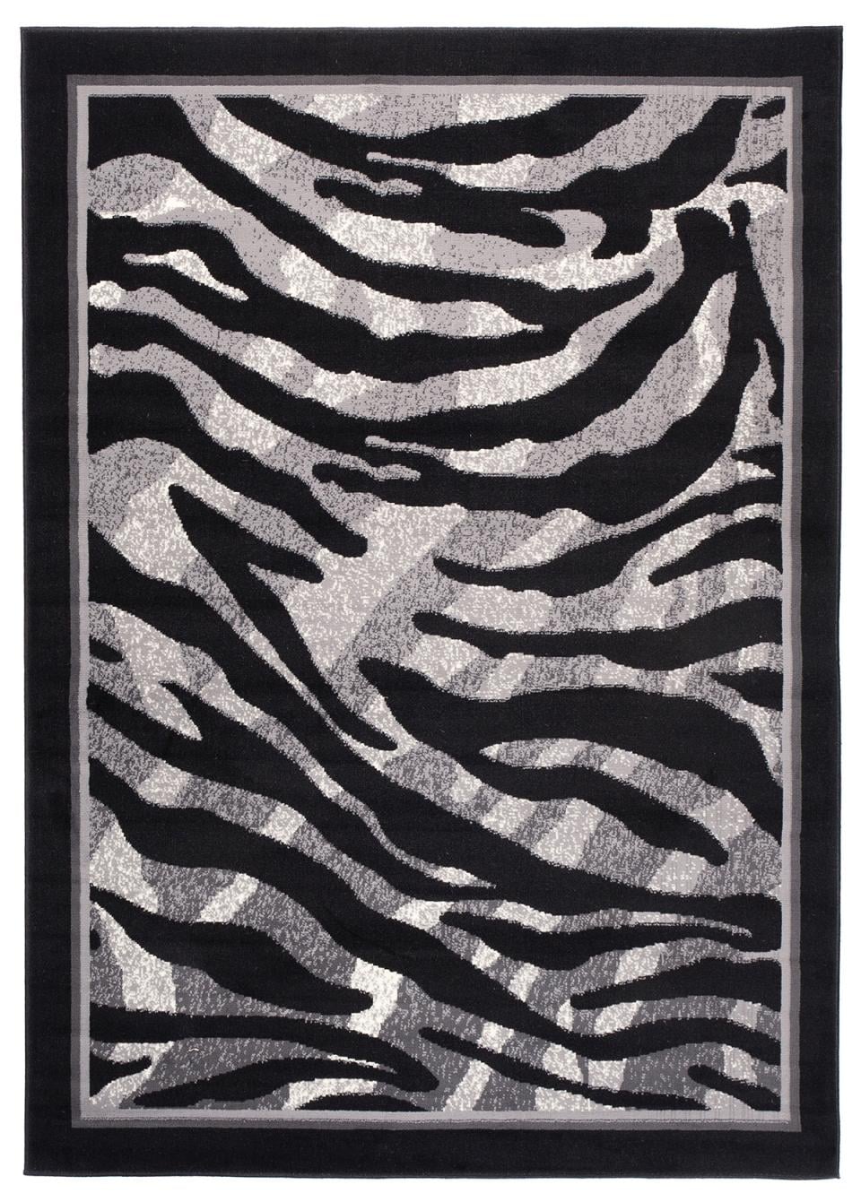 Teppich Modern Schwarz Grau Tiermotive 6601C DREAM