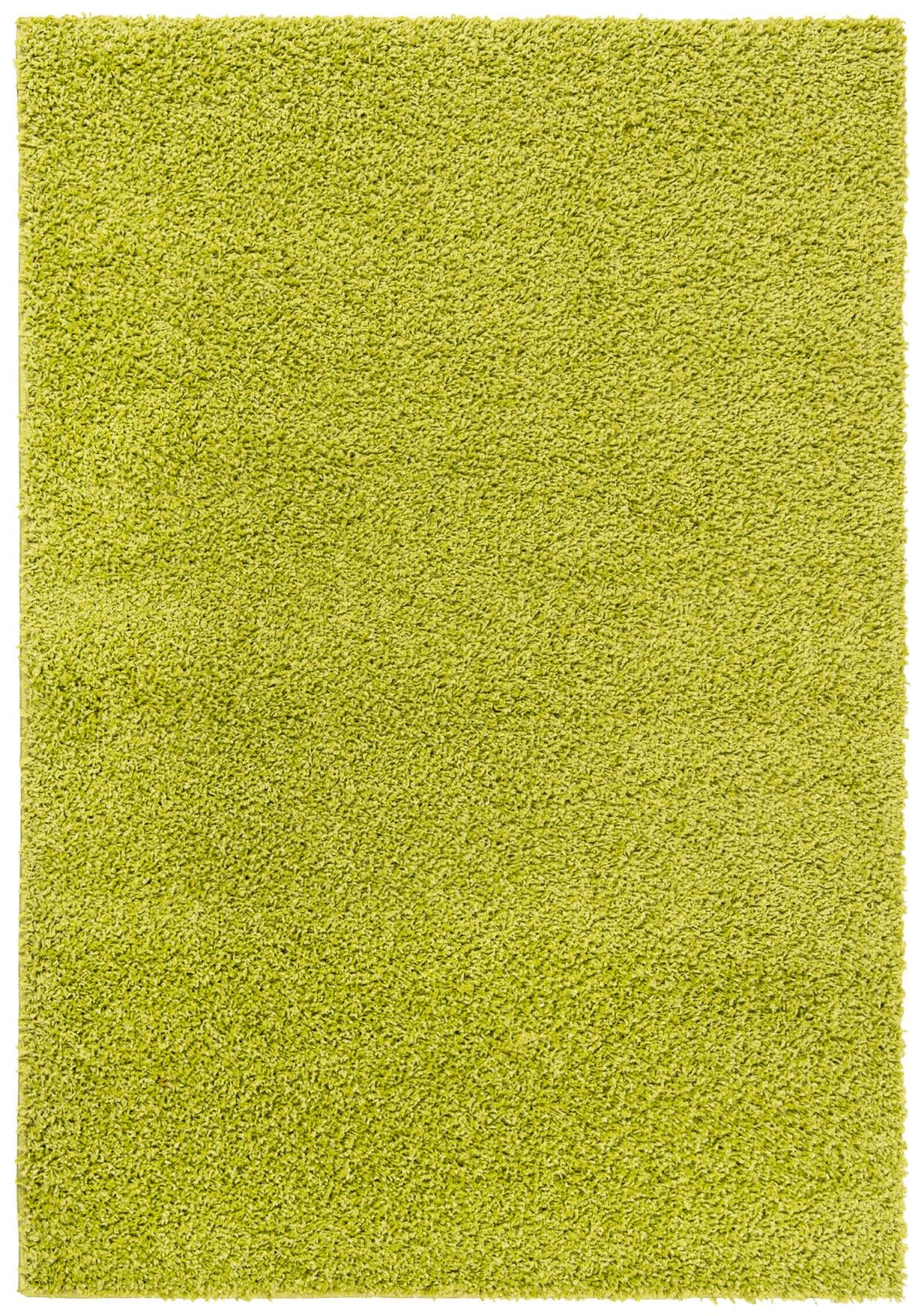 Langflor-Shaggy-Teppich - Tokyo 6365A LIGHT GREEN - grün, einfarbig