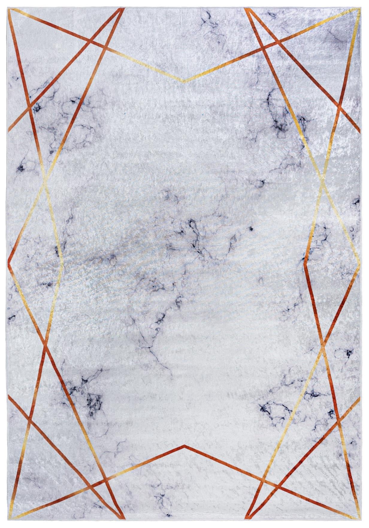 Teppich Modern Grau Abstrakt Geometrisch Marmor 23090 TOSCANA