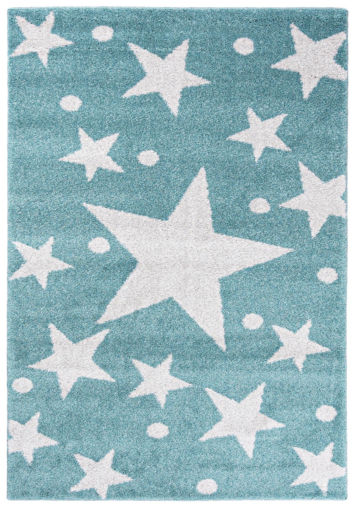 Kinderteppich Blau Sternchen 1387A LUXVERSO