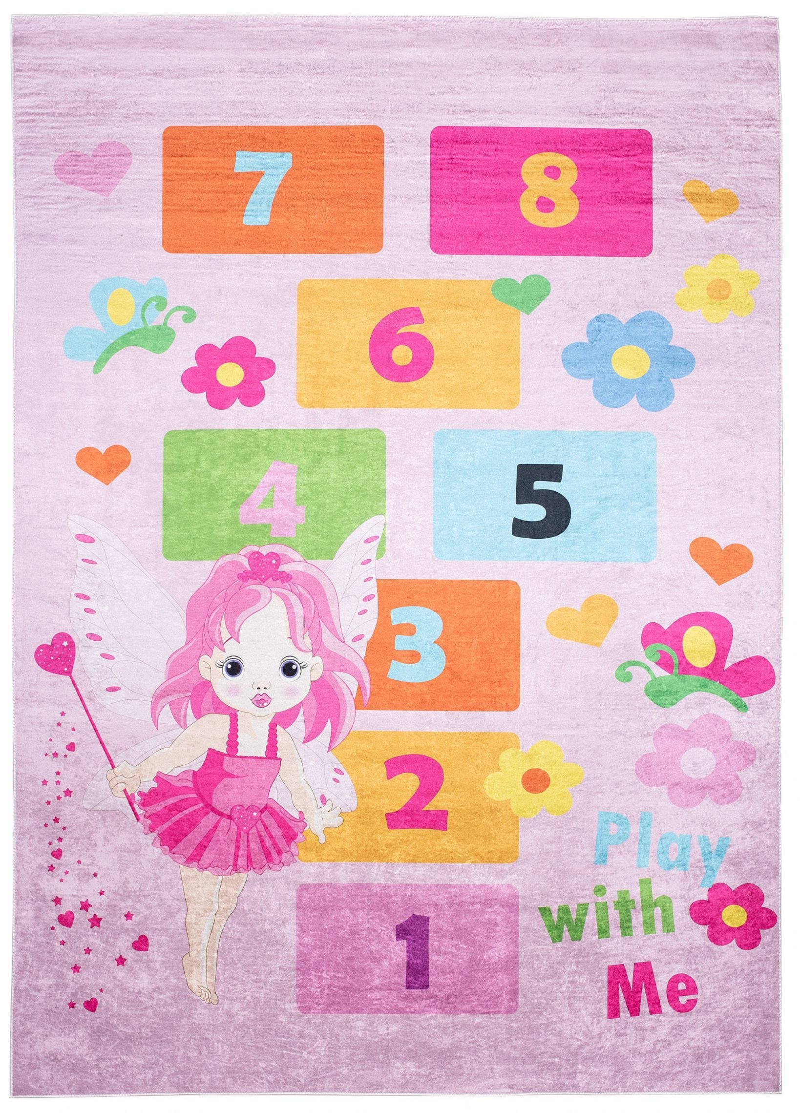 Kinderteppich Rosa Himmel und Hölle 2138 EMMA