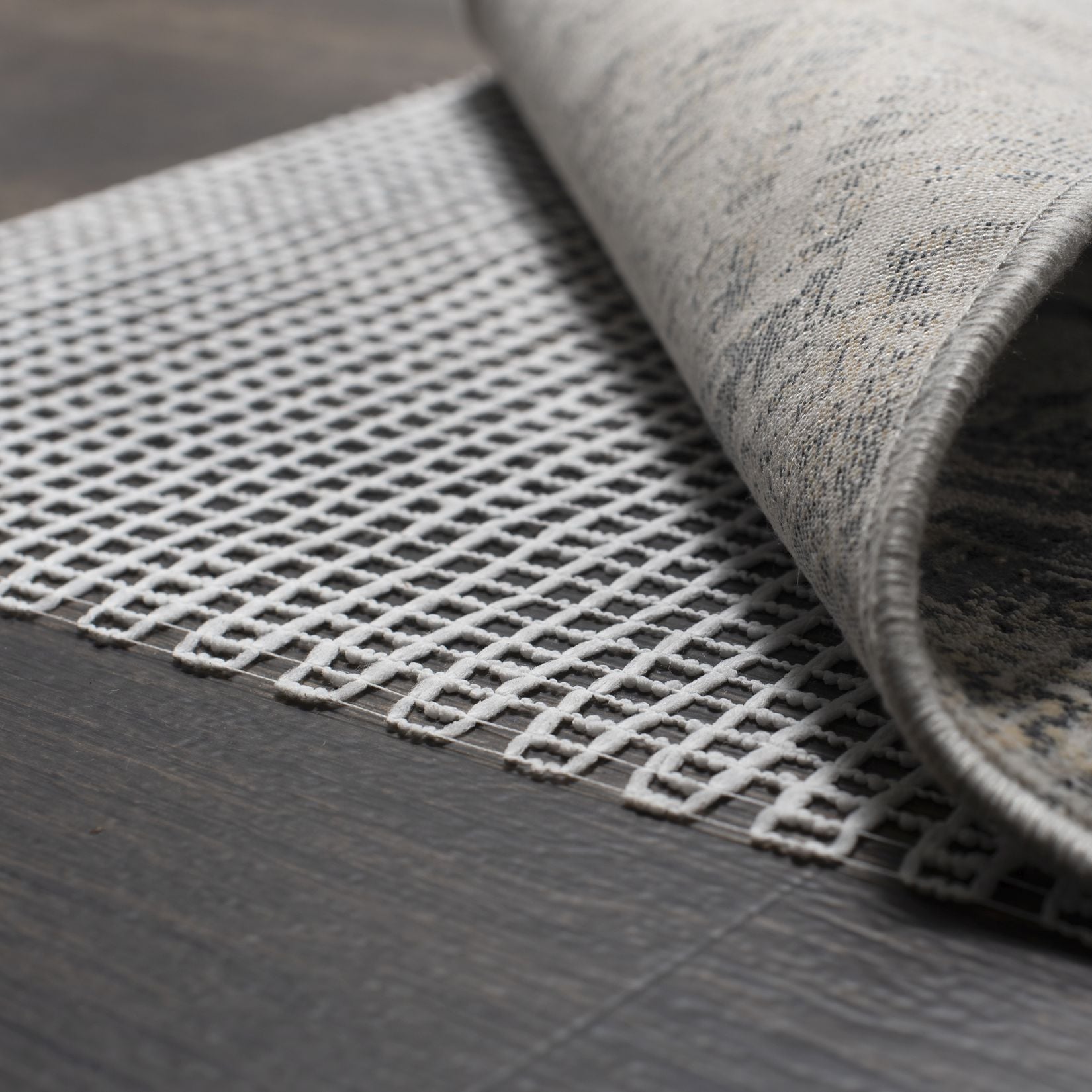 Anti-Rutsch Matte nach Maß Weiß Ecru SOLID