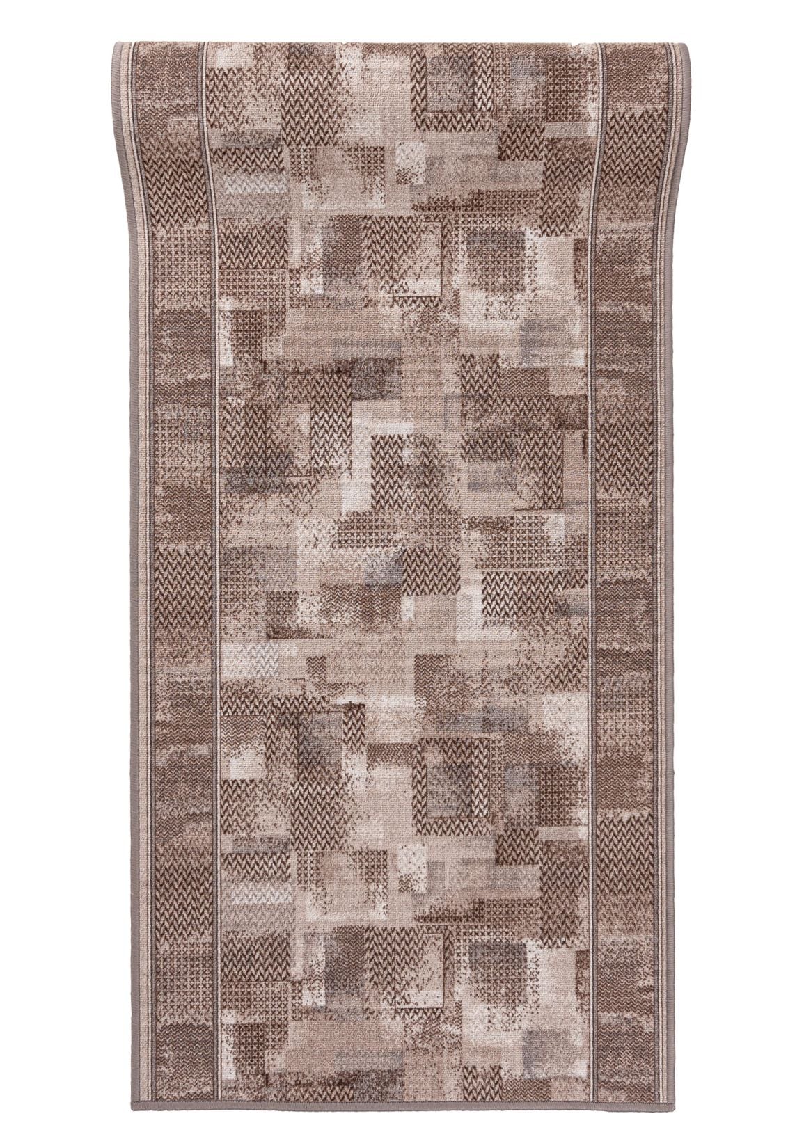 Läufer nach Maß Antirutsch Beige Creme TRIBE GUMAZEL - Rahmen, Retro, beige, cremefarben