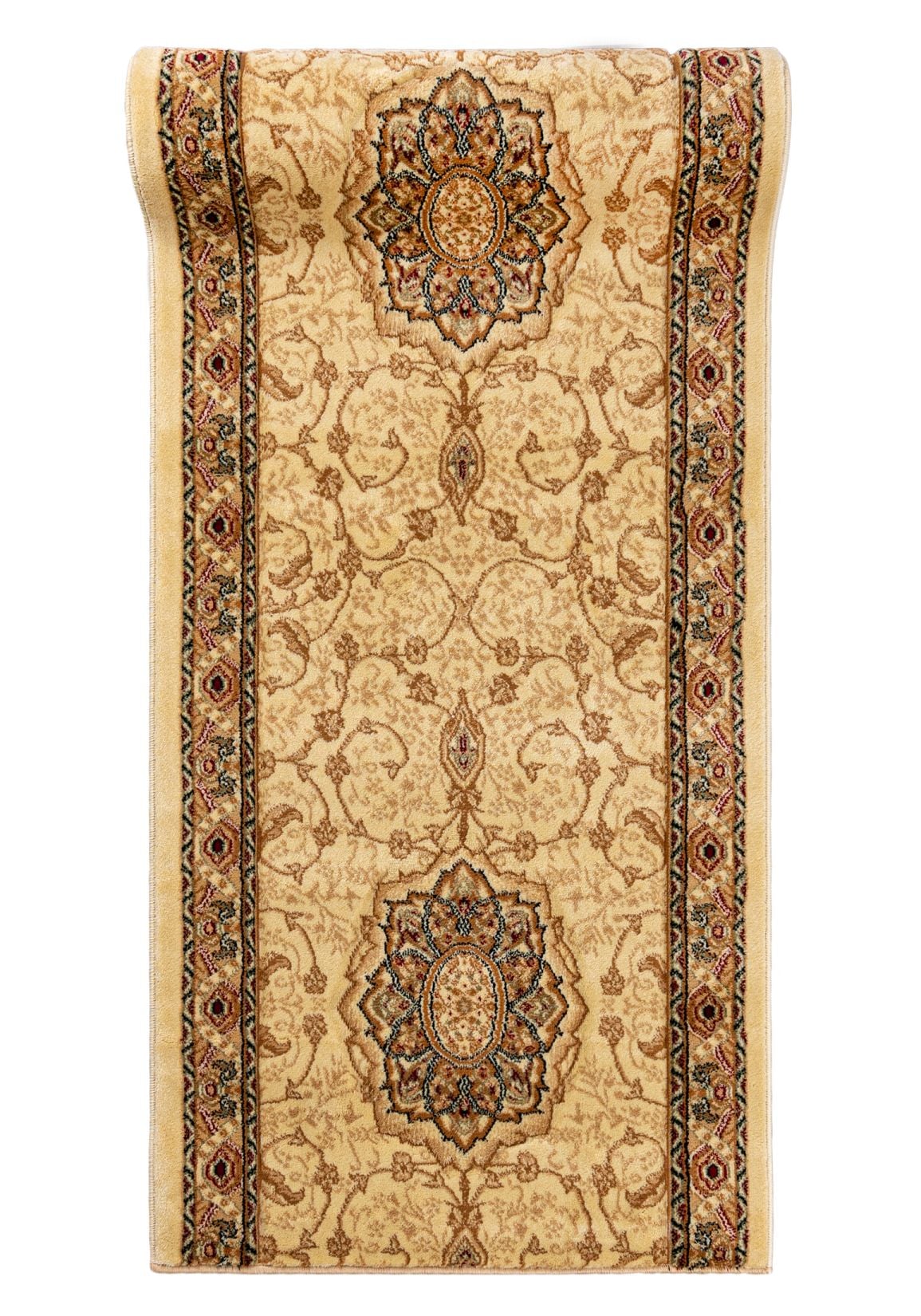 Läufer nach Maß Orientalisch Beige Creme 5071A YESEMEK - Rahmen, beige, cremefarben