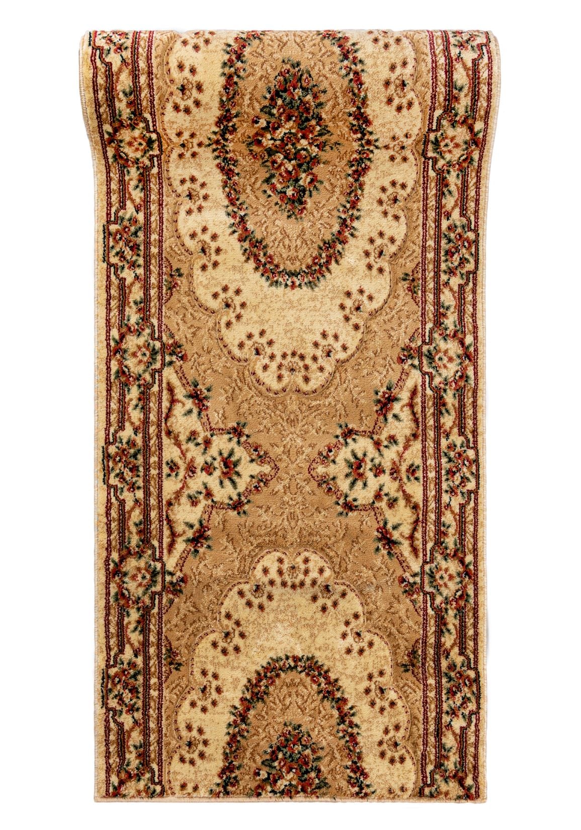 Läufer nach Maß Orientalisch Beige Creme 5889A YESEMEK - Rahmen, beige, cremefarben