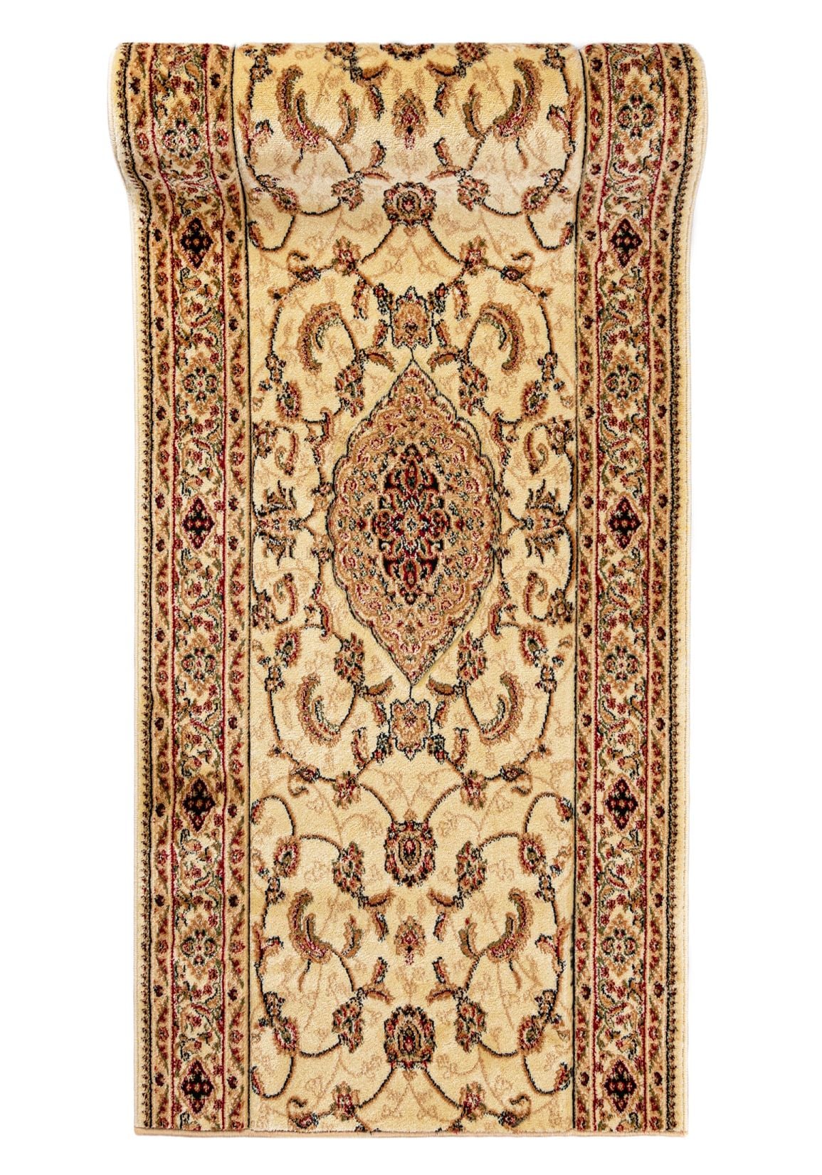 Läufer nach Maß Orientalisch Beige Creme 6956D YESEMEK - Rahmen, beige, cremefarben