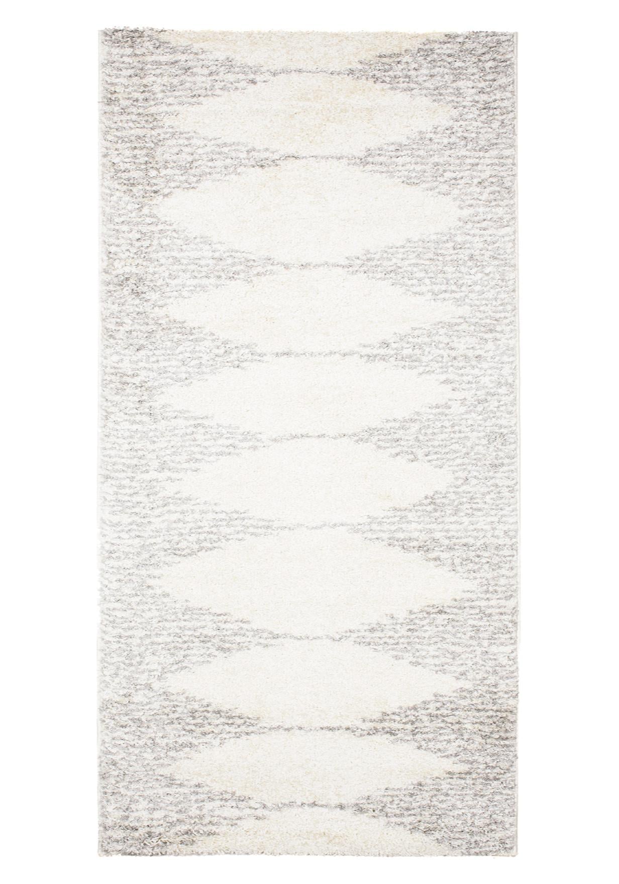 Teppichläufer Shaggy Beige / Creme Boho Geometrisch 4075A DELHI