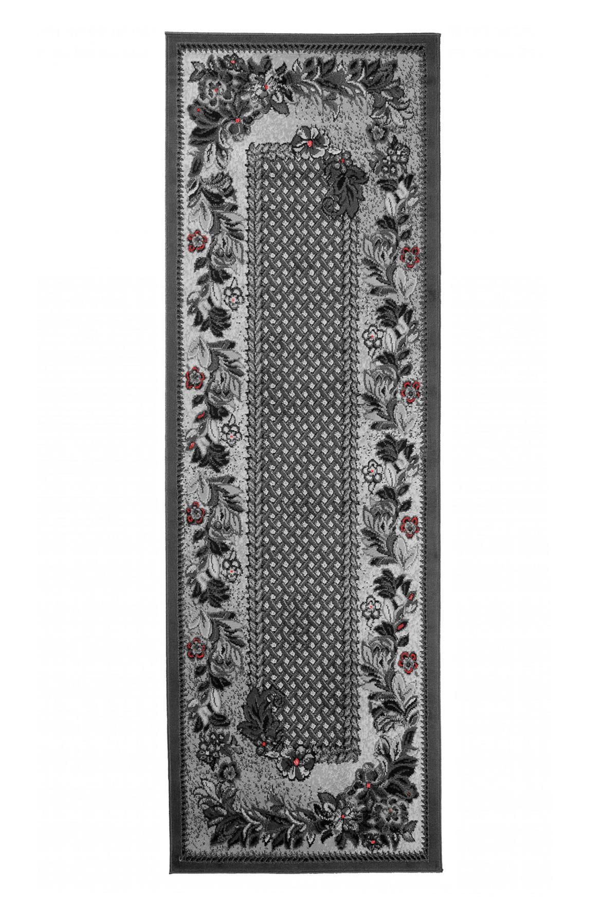 Teppichläufer Grau Floral 7192B DREAM