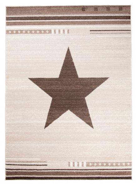 Teppich Modern Beige / Creme Sternchen L916A MAROKO