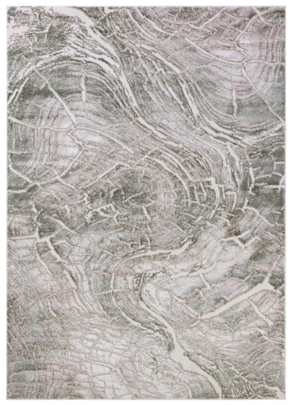 Moderner Teppich - Teramo Verde - Beige