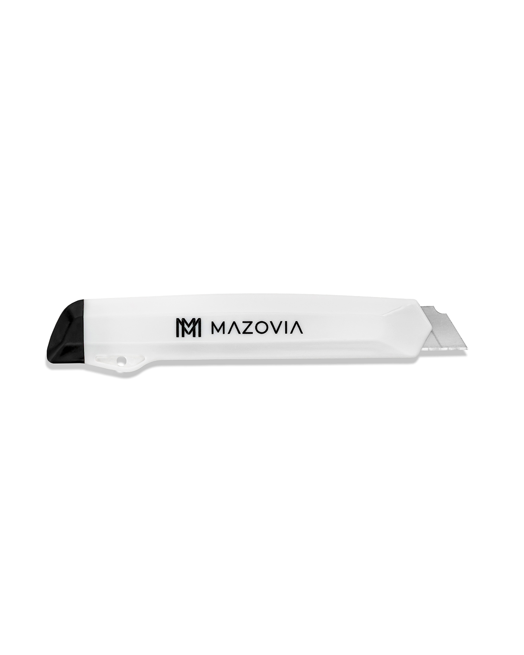 Messer zum Schneiden von Bodenbelägen, Kunstrasen 15 cm x 2,5 cm – Ovia Tutto – weiß-schwarz, scharf