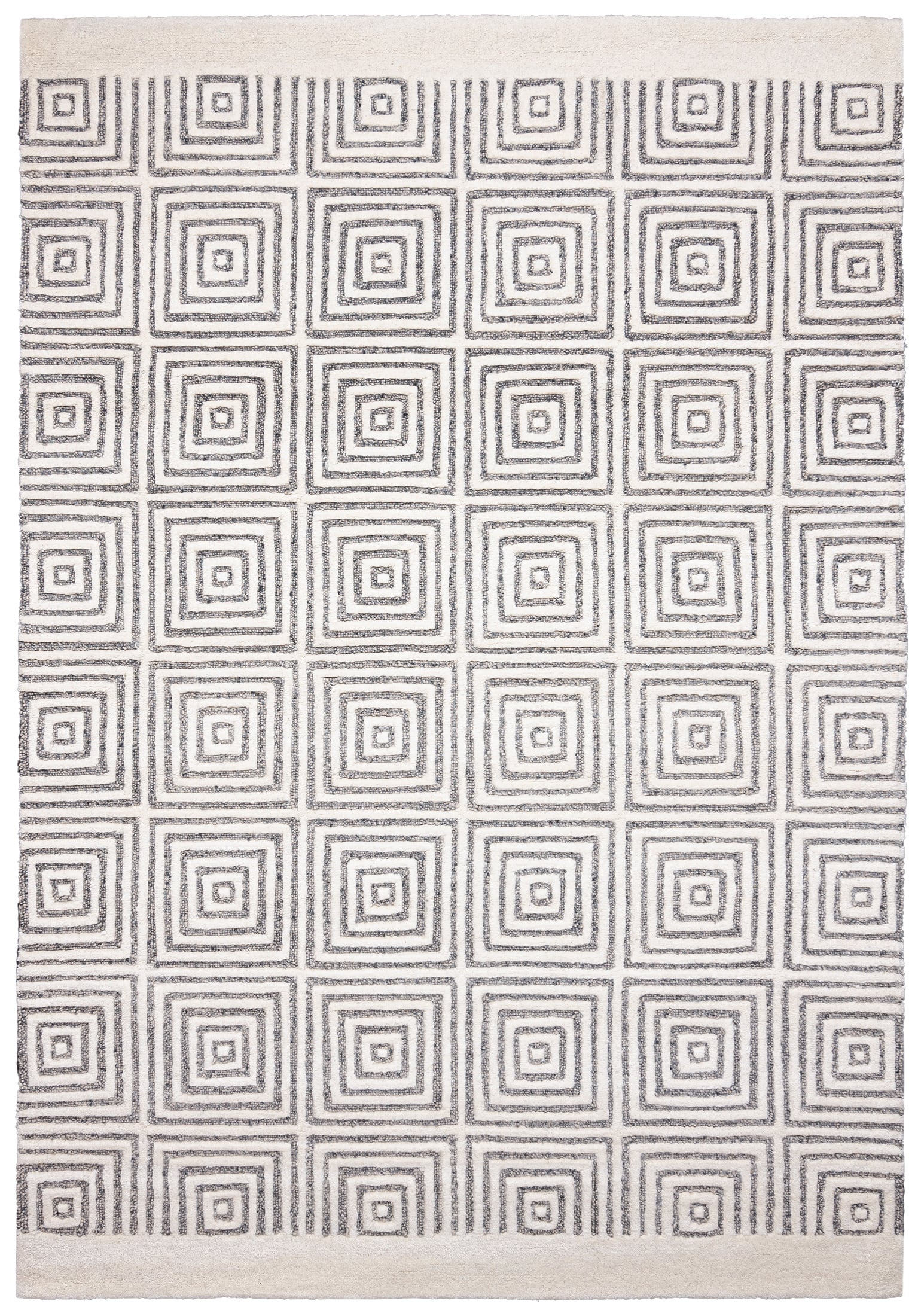 Wollteppich Beige / Creme Geometrisch ASE_03 ALSTER