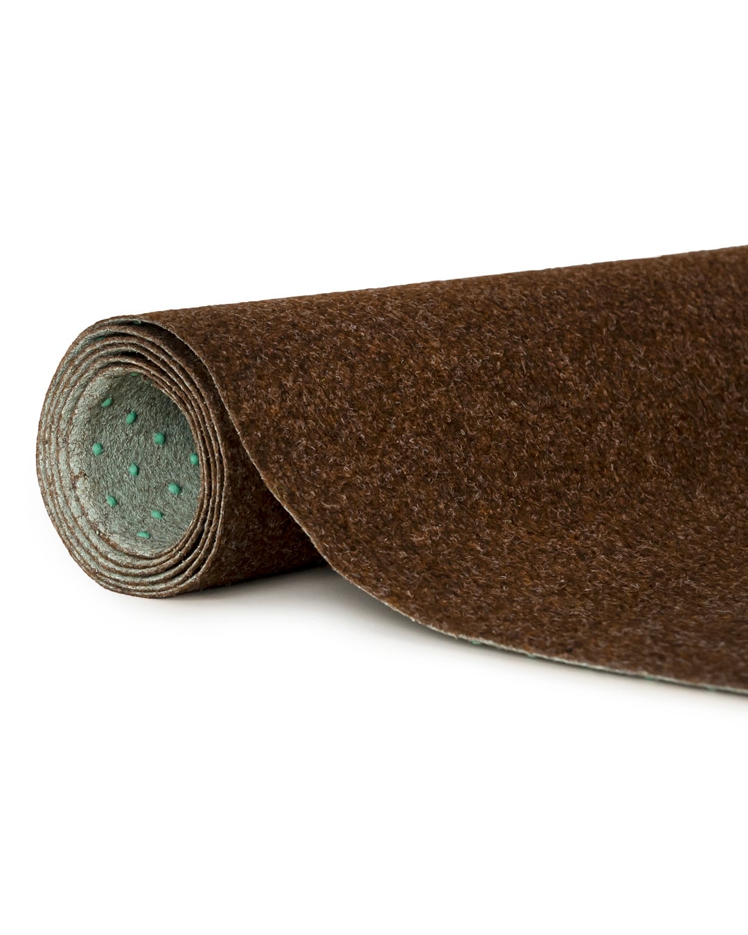 Kunstrasen / Matte 4 mm für Balkon, Terrasse und Garten – Pemba – braun, rutschfest, wasserdicht, Meterware