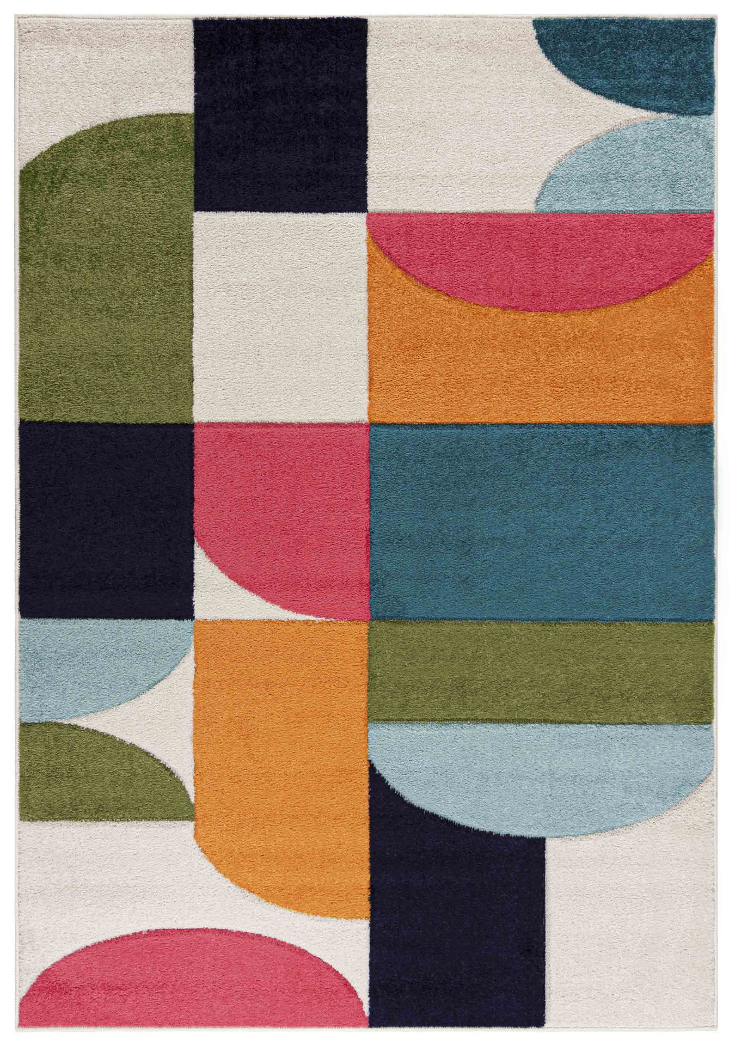 Teppich A098A ATLANTA - modern, geometrisch, bunt
