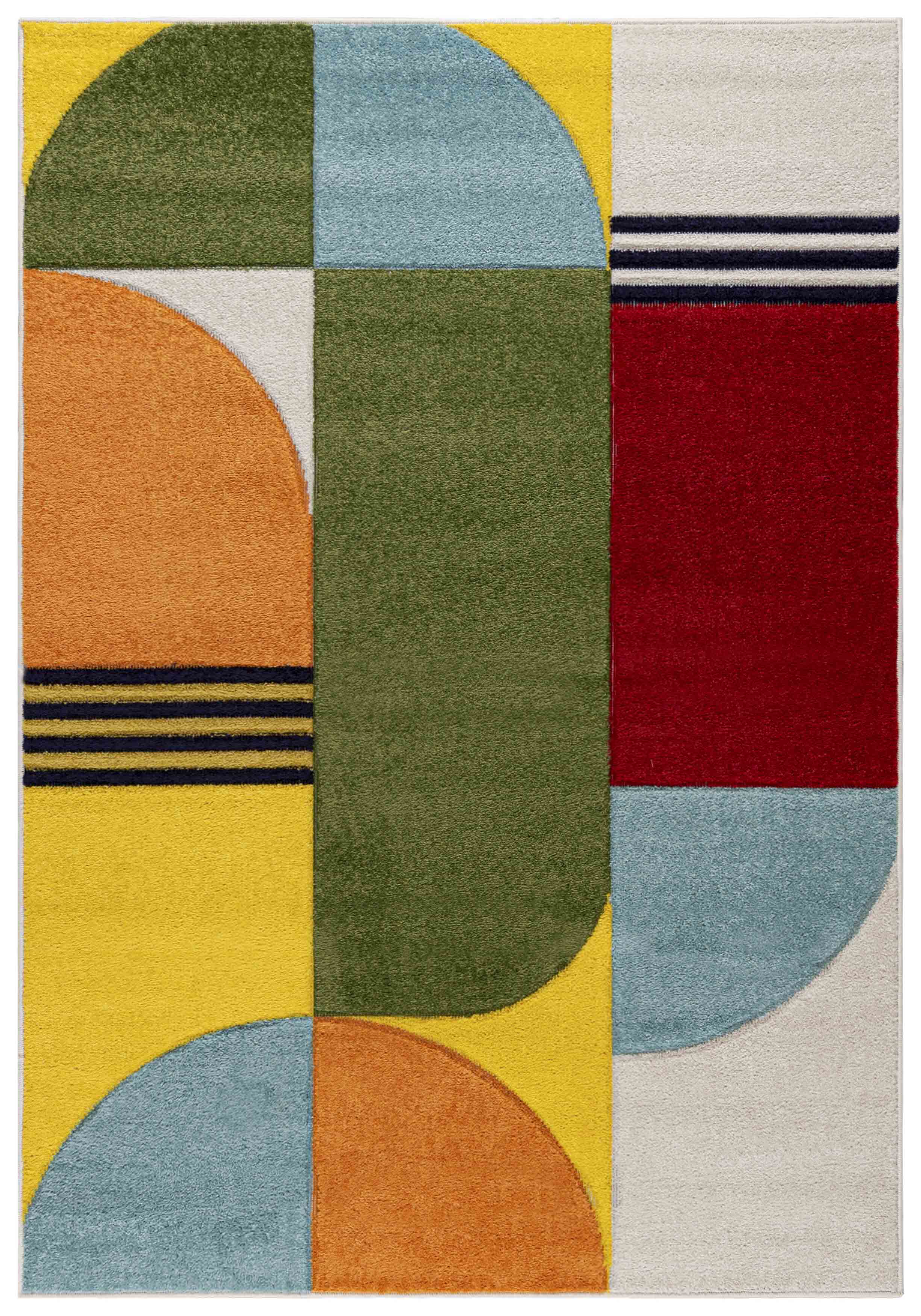 Teppich A094A ATLANTA - modern, geometrisch, bunt
