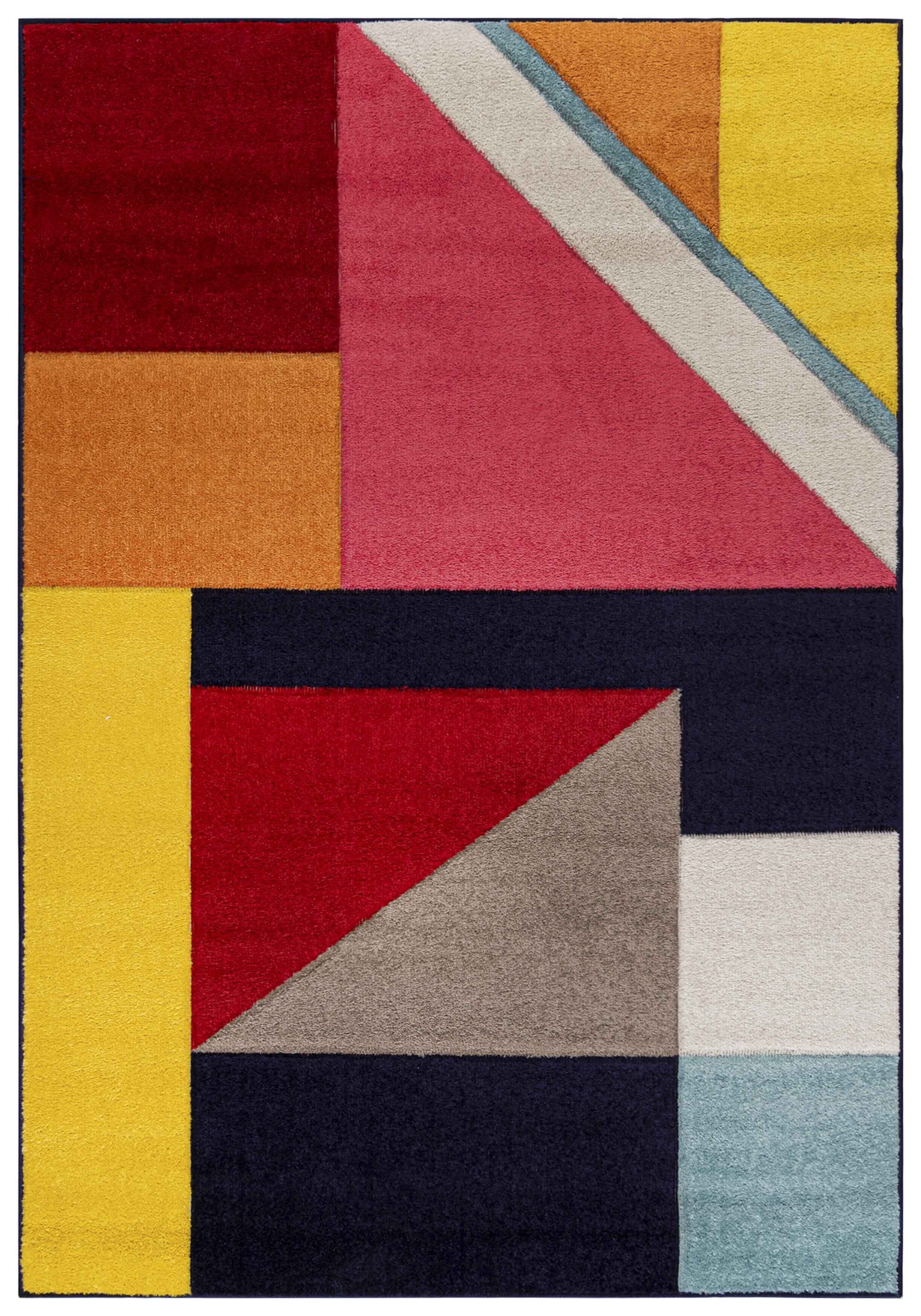 Teppich A095A ATLANTA - modern, geometrisch, bunt