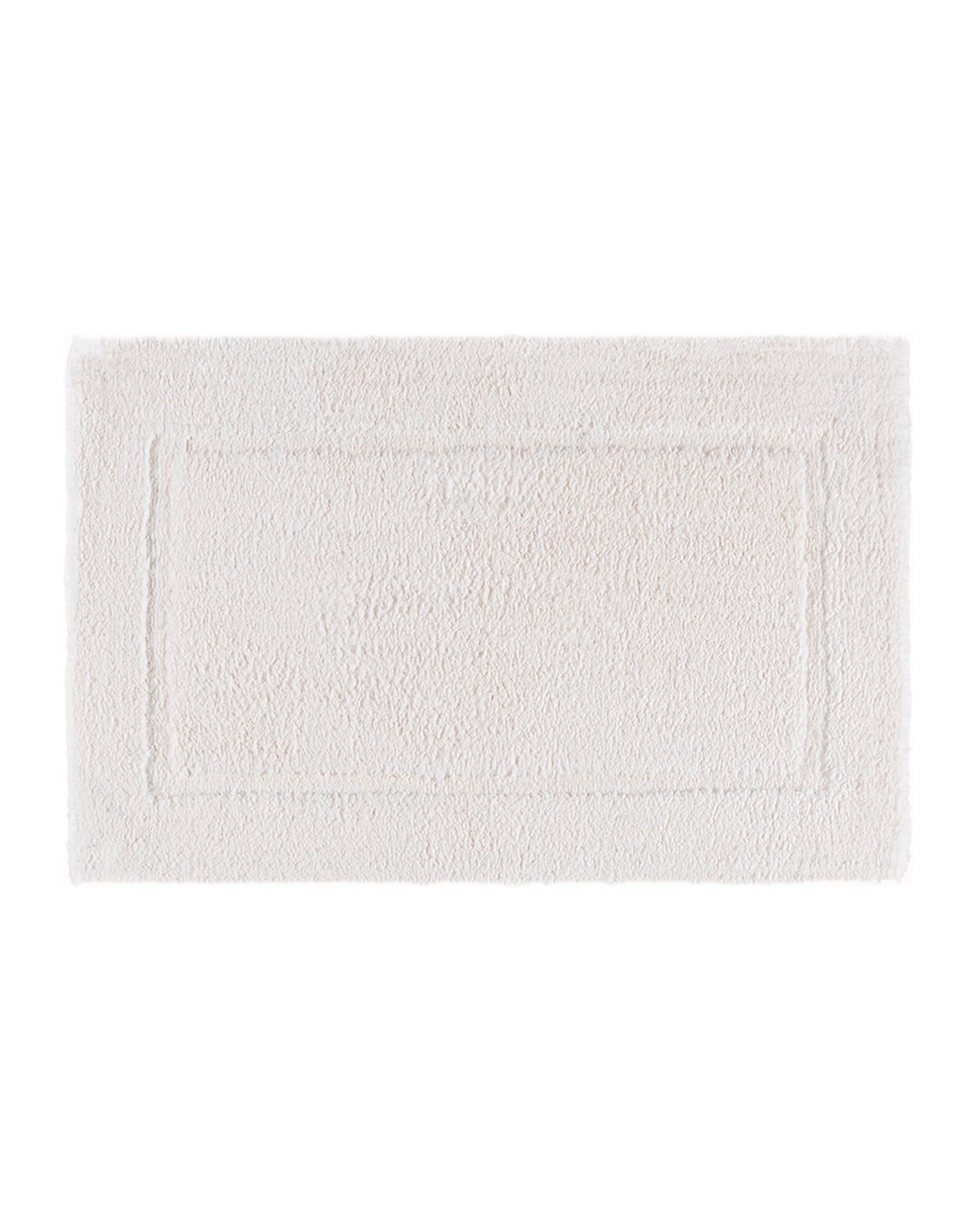 Weißer Badezimmerteppich, rutschfester  – Bordo Bianco