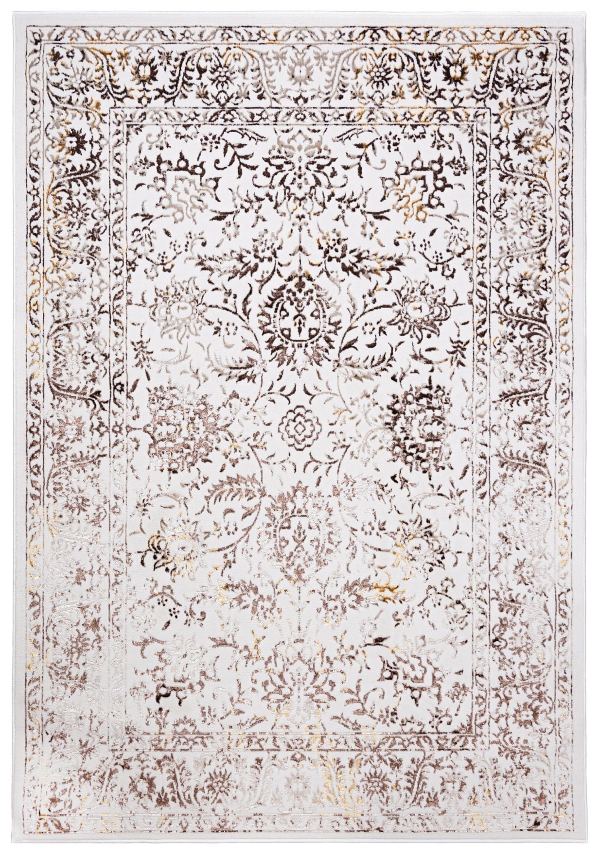 Teppich Beige / Creme Vintage / Shabby MZ45J GOLDEN