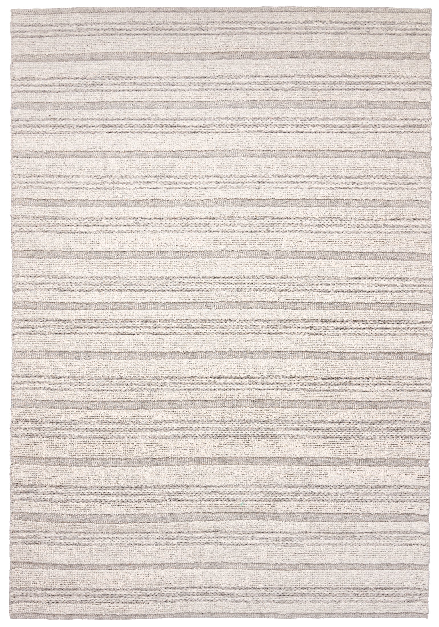 Wollteppich Beige / Creme Geometrisch Streifen CRA_01 CARLINA