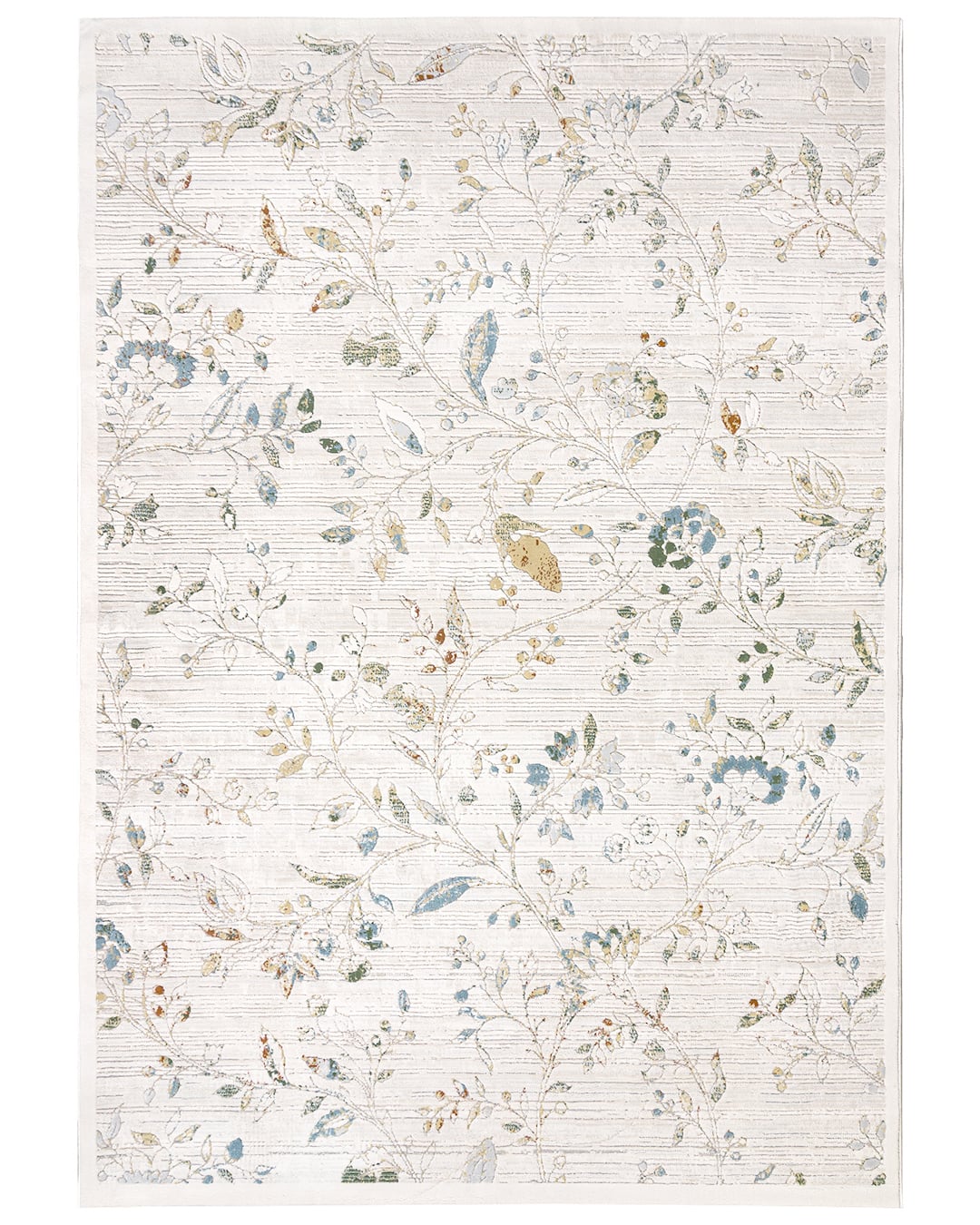 Abstrakter Teppich, Botanisch - Alin Noble - beige, cremefarben, Vintage