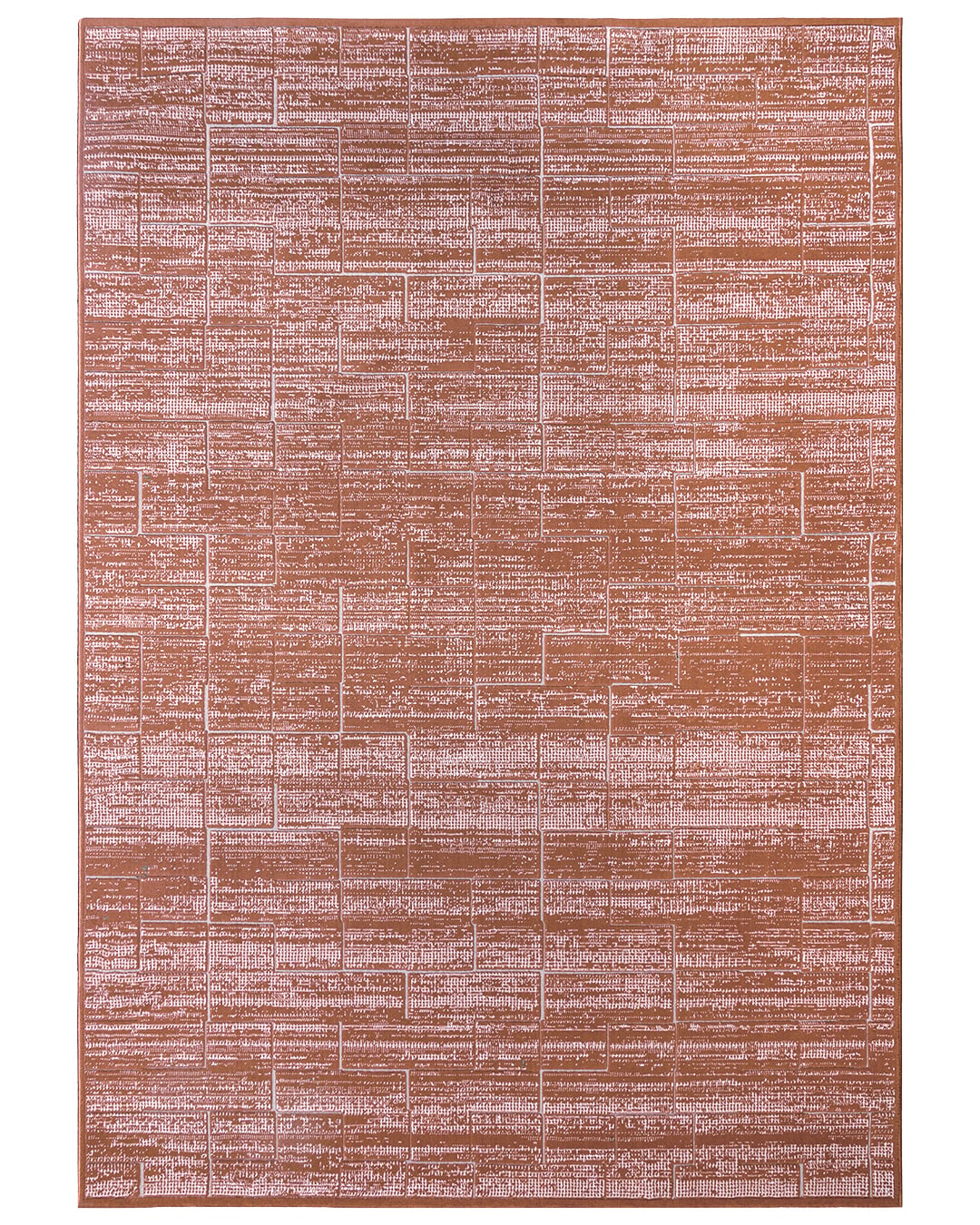 Moderner Teppich, Abstrakt - Alin Terracota - rot