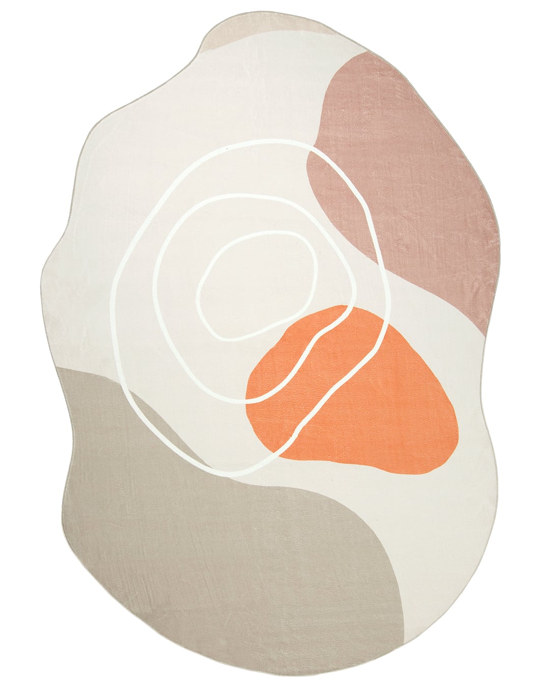 Moderner Teppich, Unregelmäßig - Bova Agolo - beige, orange, abstrakt