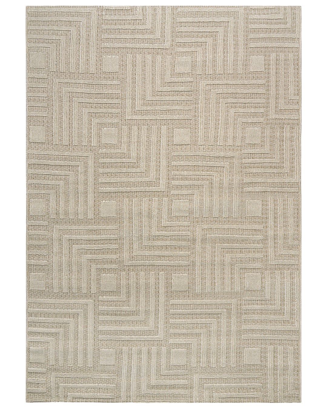 Outdoor / Indoor-Teppich, geometrisch - Cangas Enredo - beige, cremefarben