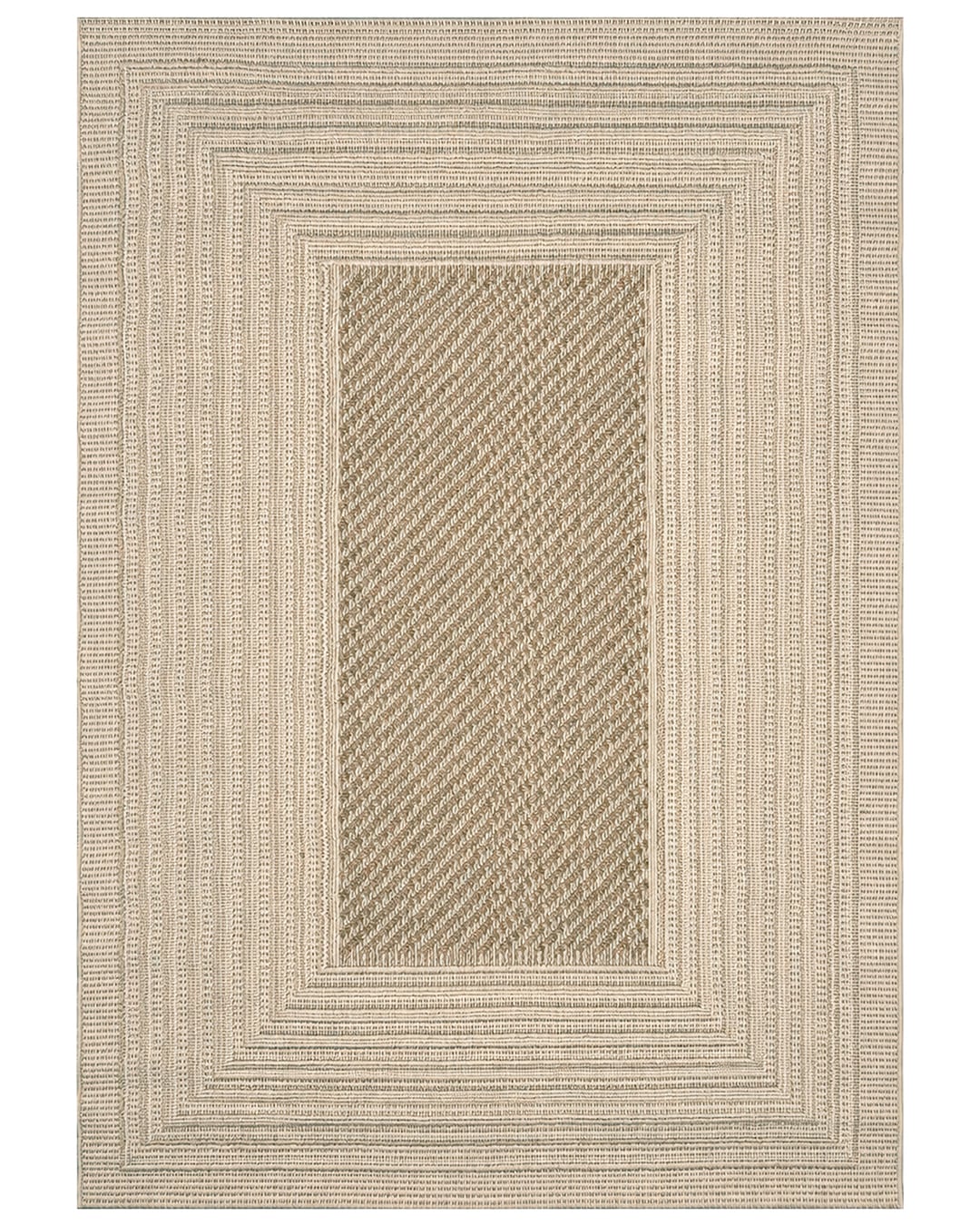 Outdoor / Indoor-Teppich, geometrisch - Cangas Nadir - beige, ecru, cremefarben