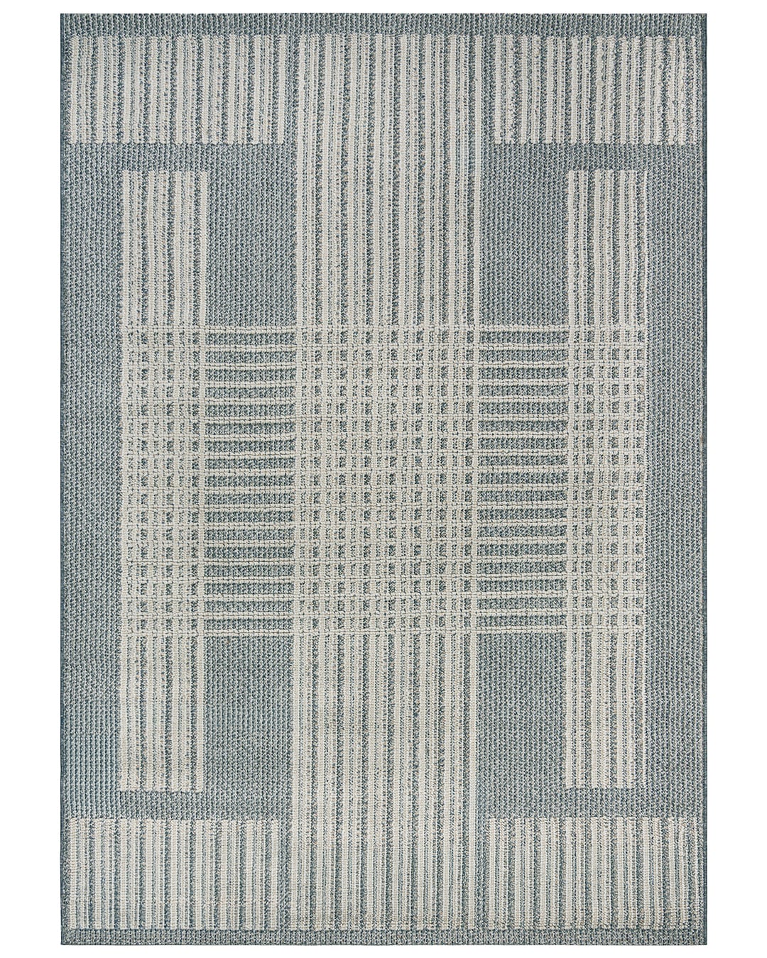 Outdoor / Indoor-Teppich, geometrisch - Cangas Plano - beige, grau