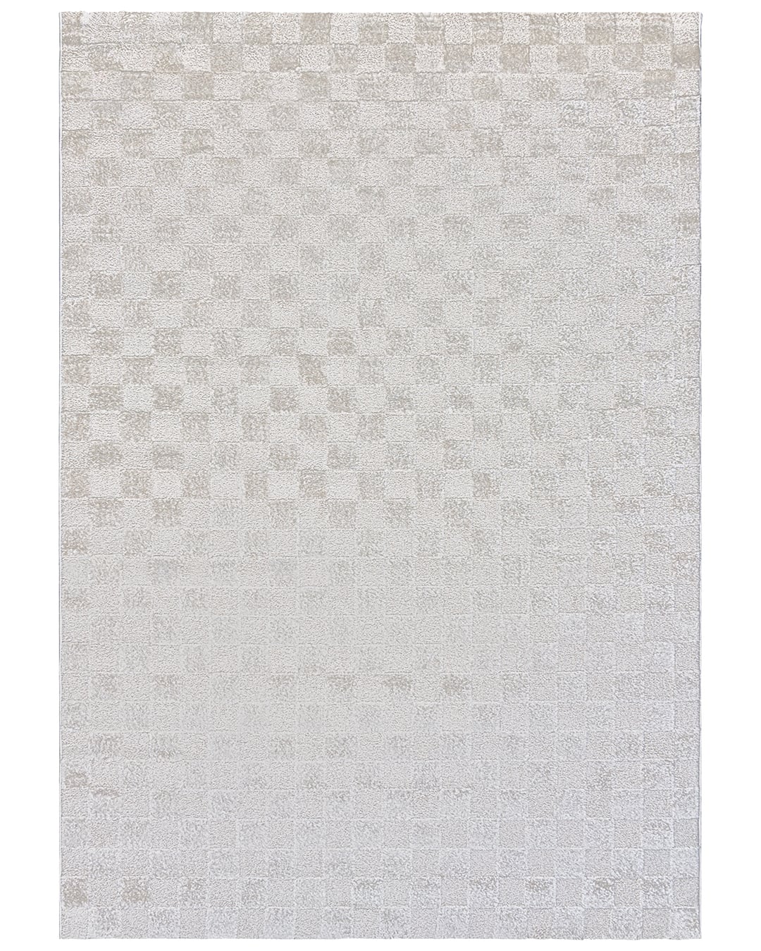 Moderner Geometrischer Teppich mit Karomuster - Conil Vales - Graphit, Grau, mittelhoher Flor