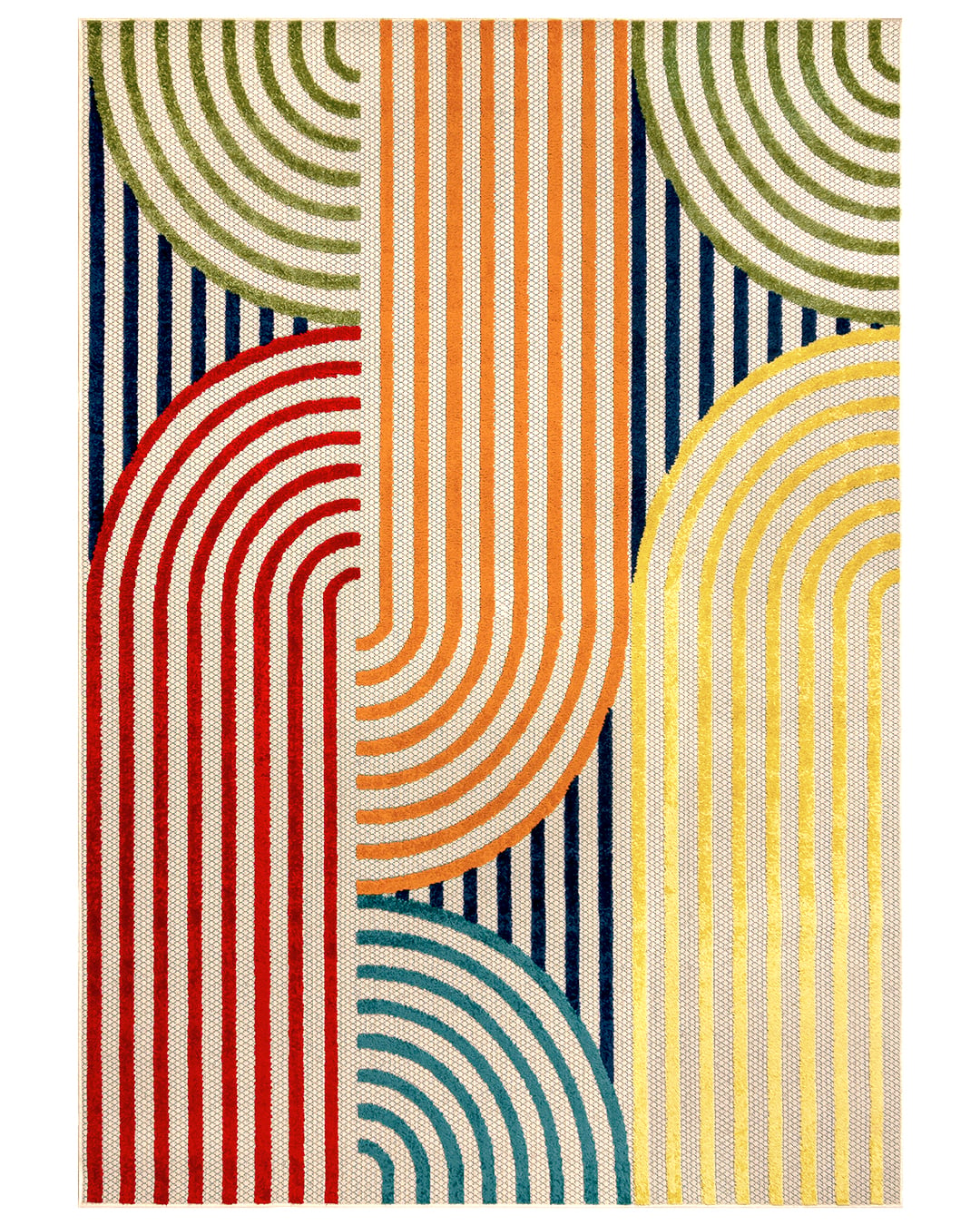 Teppich Modern, Abstrakt - Fano Primula - mehrfarbig