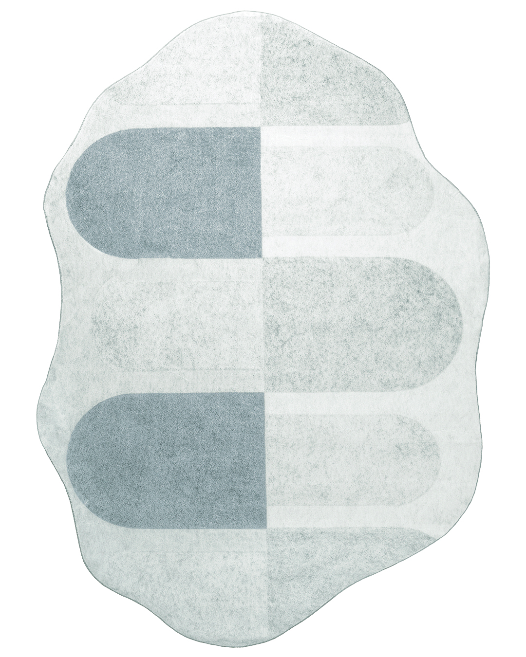 Moderner Teppich, Unregelmäßig - Mirano Firo - grau, creme, geometrisch