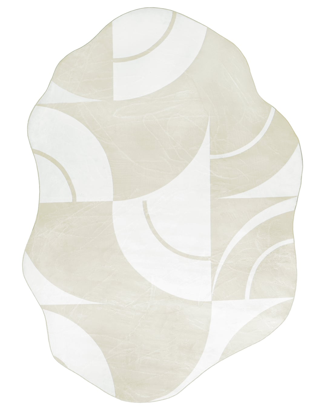 Moderner Teppich, Unregelmäßig - Mirano Mena - creme, beige, abstrakt