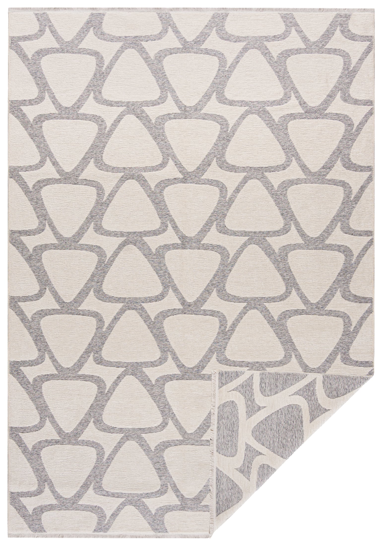 Moderner Doppelseitiger Teppich – Amalfi Tenero – beige, grau